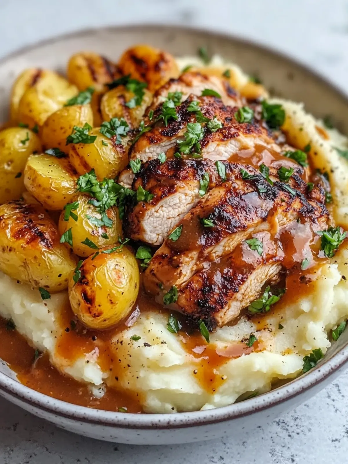Juicy Grilled Chicken Mashed Potato Bowls Easy Homemade Dinner 3 Juicy Grilled Chicken Mashed Potato Bowls Recipe Easy Homemade Dinner