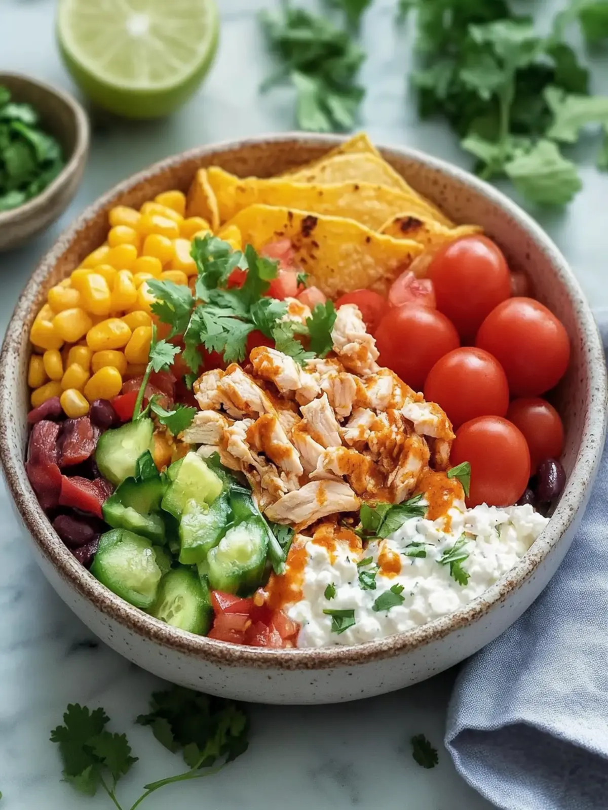 Protein Cottage Cheese Chicken Taco Bowl That's Pure Joy 5 Protein Cottage Cheese Chicken Taco Bowl