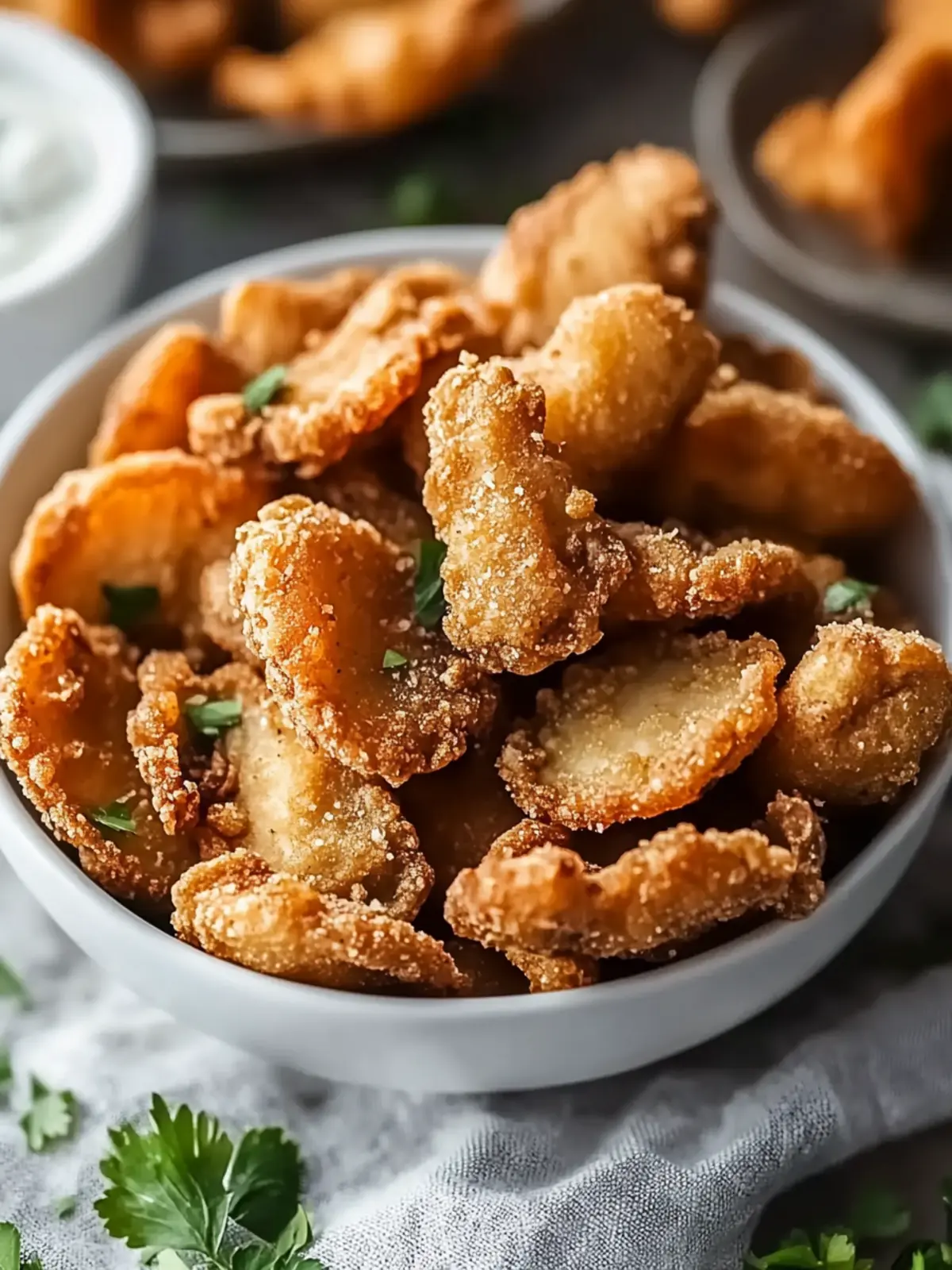 Crispy Fried Mushrooms: The Perfect Vegan Appetizer Delight 2 Crispy Fried Mushrooms