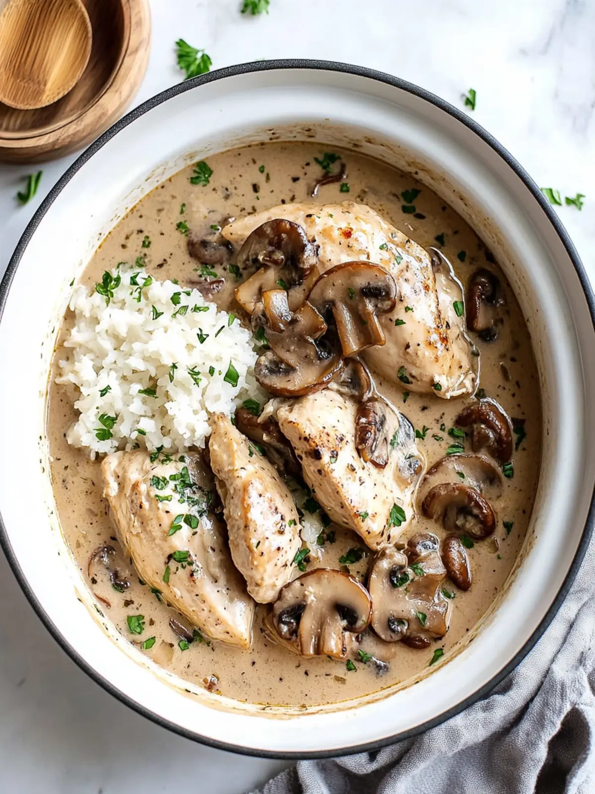 Savory Slow Cooker Mushroom Chicken for Effortless Comfort 5 Slow Cooker Mushroom Chicken