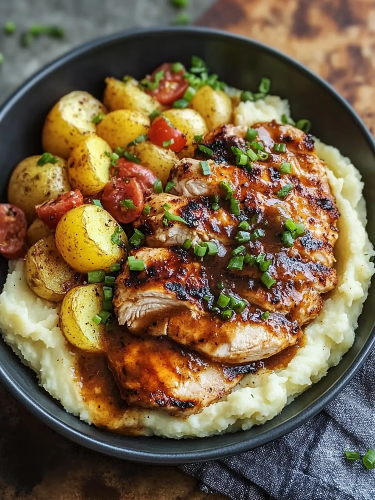 Juicy Grilled Chicken Mashed Potato Bowls Easy Homemade Dinner 4 Juicy Grilled Chicken Mashed Potato Bowls Recipe Easy Homemade Dinner