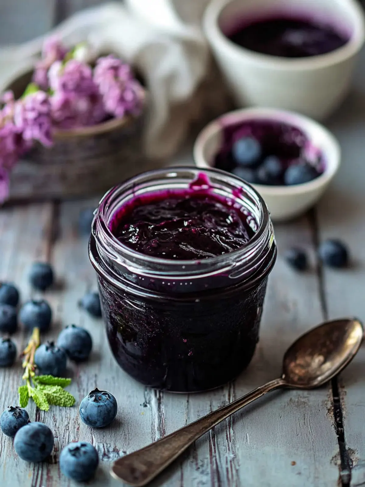 Sweet Blueberry Vanilla Jam to Brighten Your Breakfast! 2 Blueberry Vanilla Jam