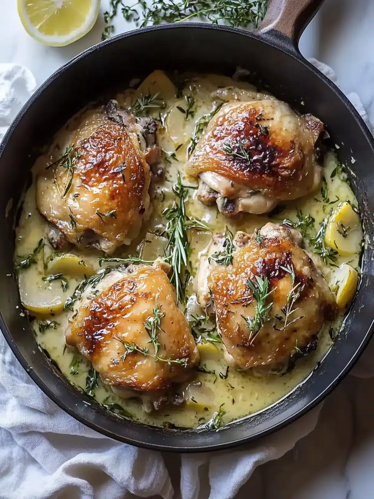 Savory White Wine Chicken Thighs for Cozy Dinner Nights 4 White Wine Chicken Thighs