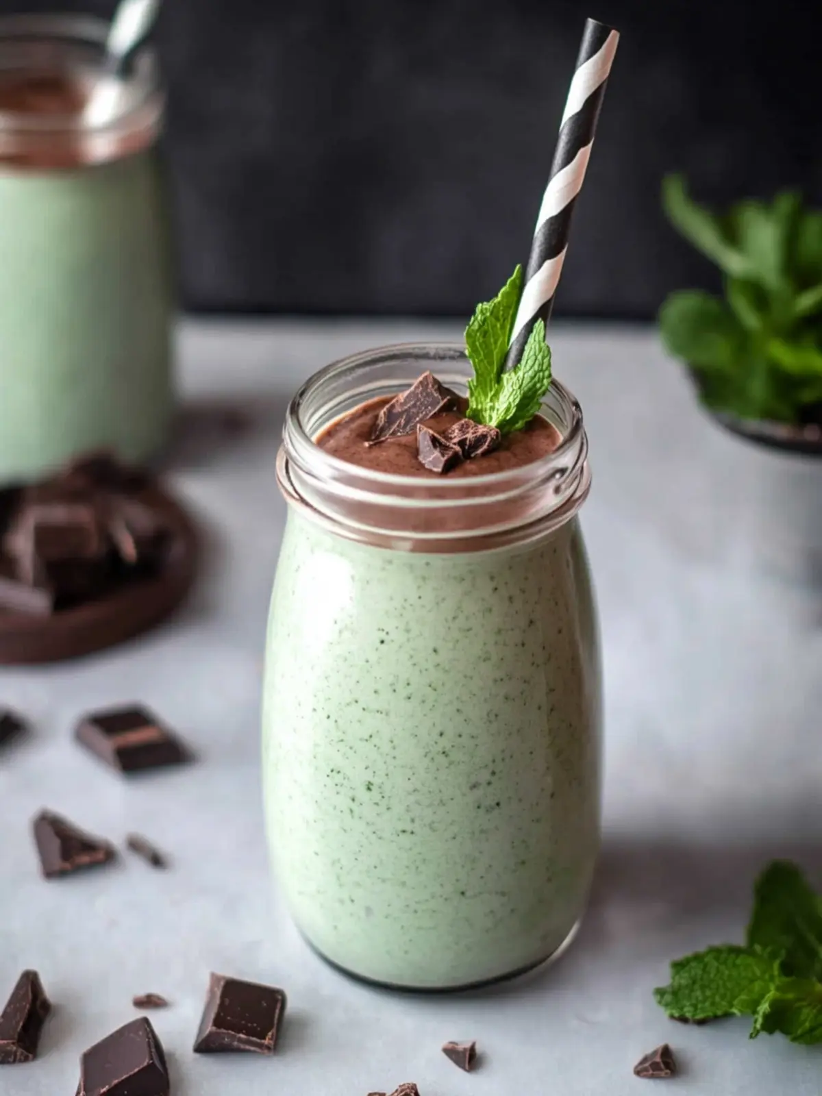 Dairy Free Mint Chocolate Smoothie for a Guilt-Free Treat 3 Dairy Free Mint Chocolate Smoothie