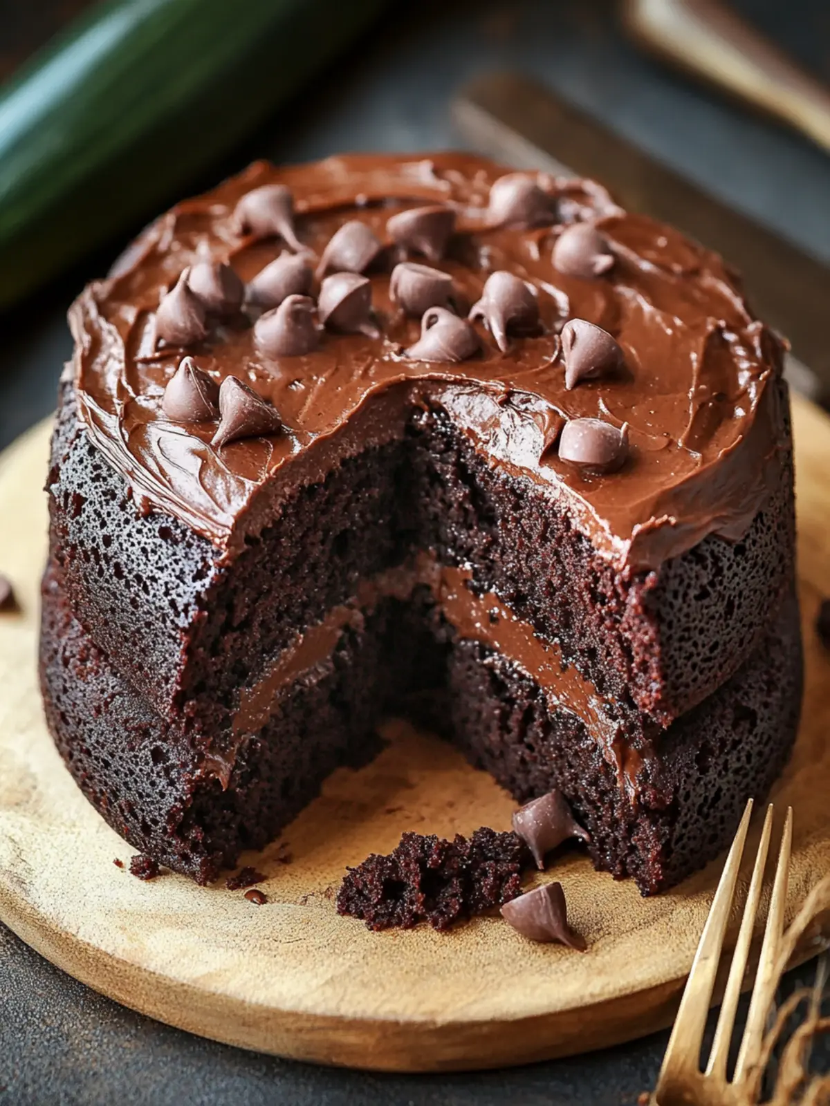 Satisfy Your Sweet Tooth with This Chocolate Zucchini Cake 2 Chocolate Zucchini Cake