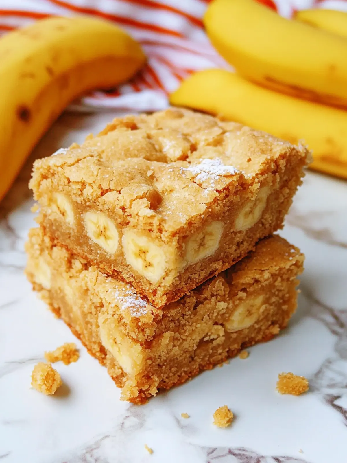 Decadent Banana Blondies Loaded with Sweet Chocolate Bliss 5 Banana Blondies