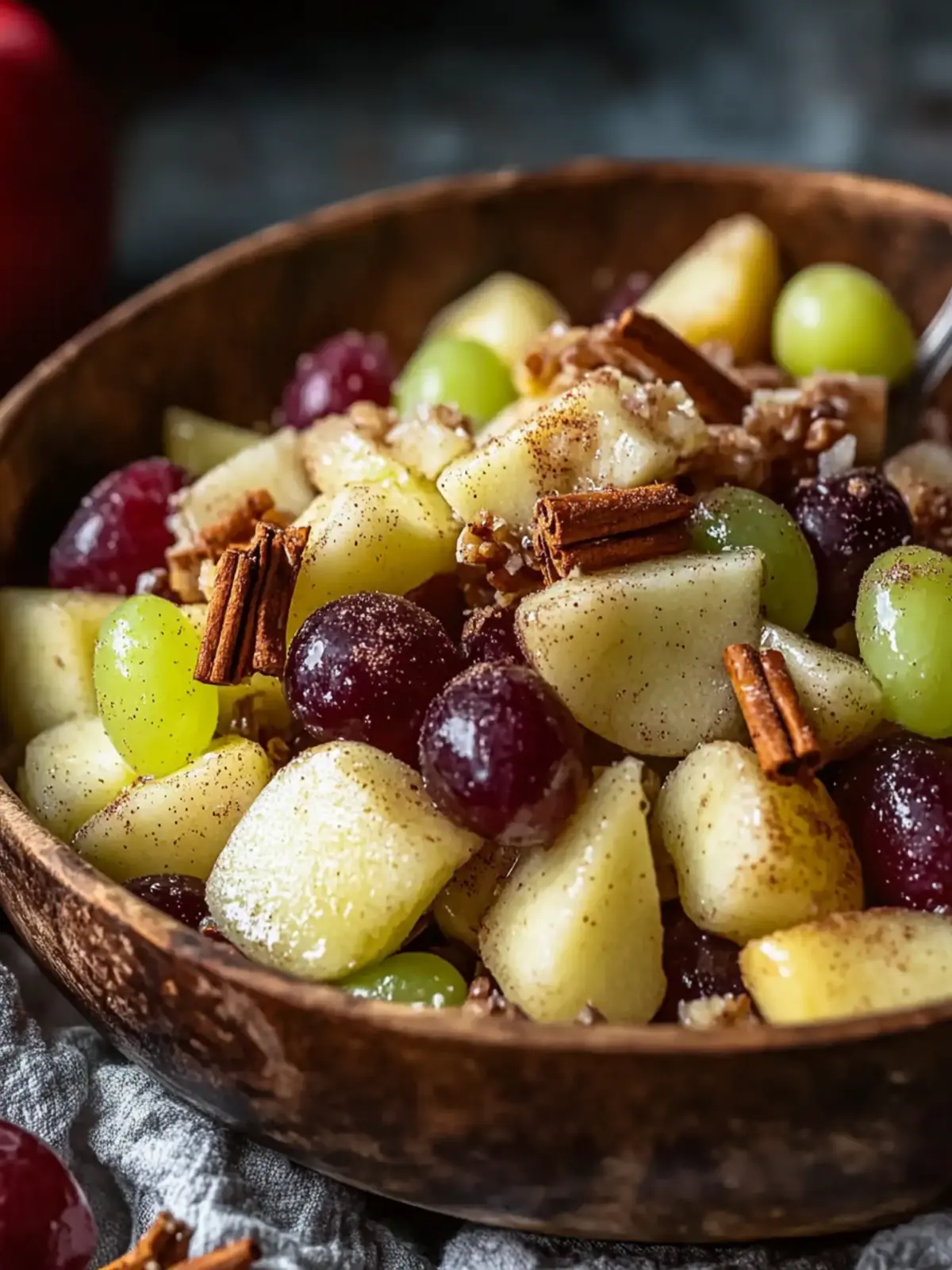 Cinnamon Apple Grape Salad That Will Brighten Your Day 2 Cinnamon Apple Grape Salad