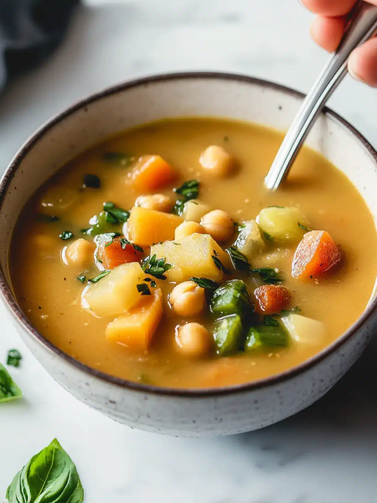 Cozy Chickpea Vegetable Soup for Comfort and Wellness 2 Chickpea Vegetable Soup