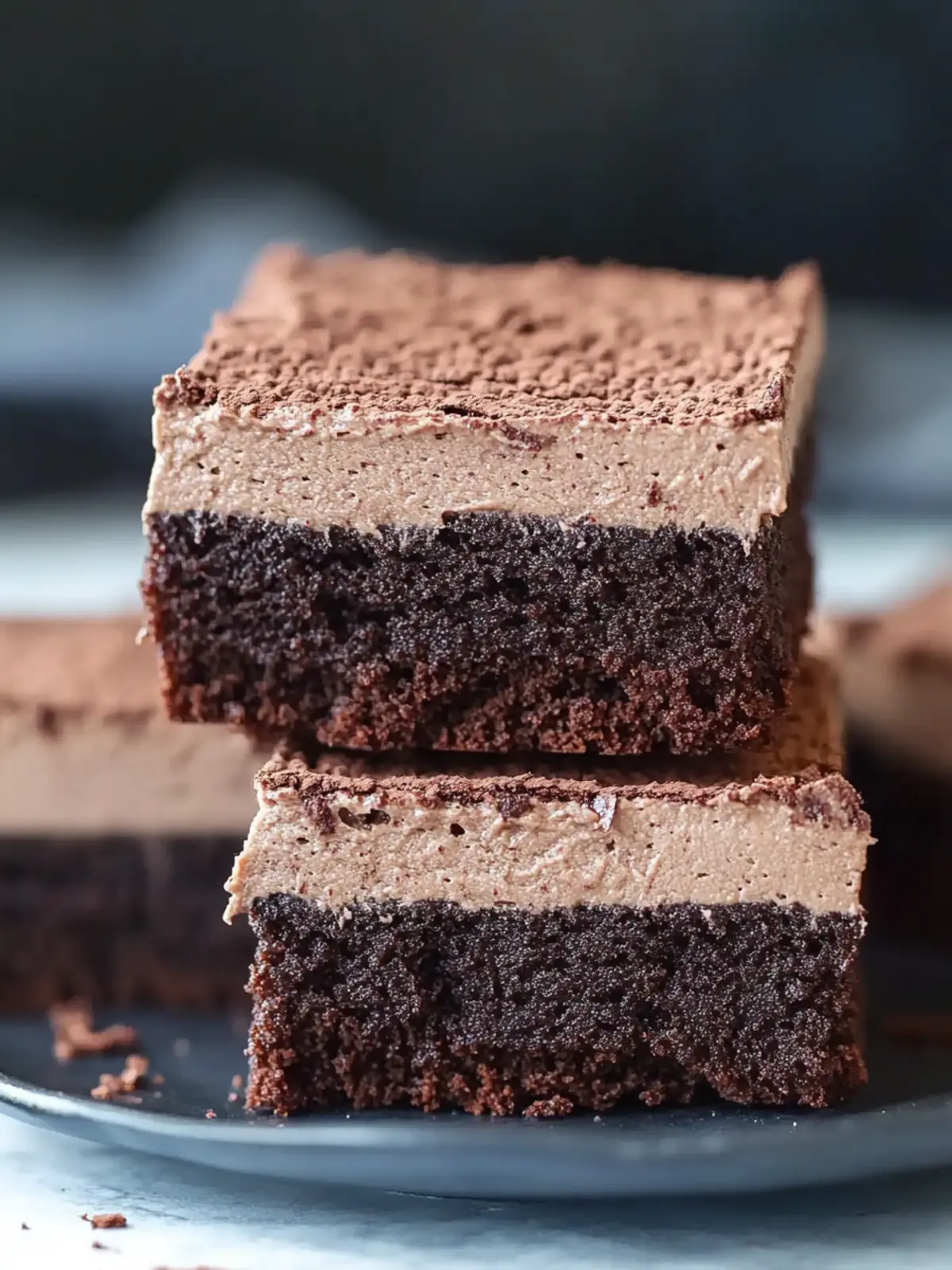 Decadent Chocolate Mousse Brownies That Will Wow You! 4 Chocolate Mousse Brownies or Best Brownies EVER!