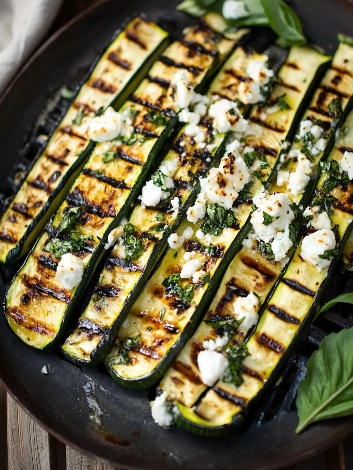 Easy Grilled Zucchini With Goat Cheese That'll Impress Anyone 4 Easy Grilled Zucchini With Goat Cheese