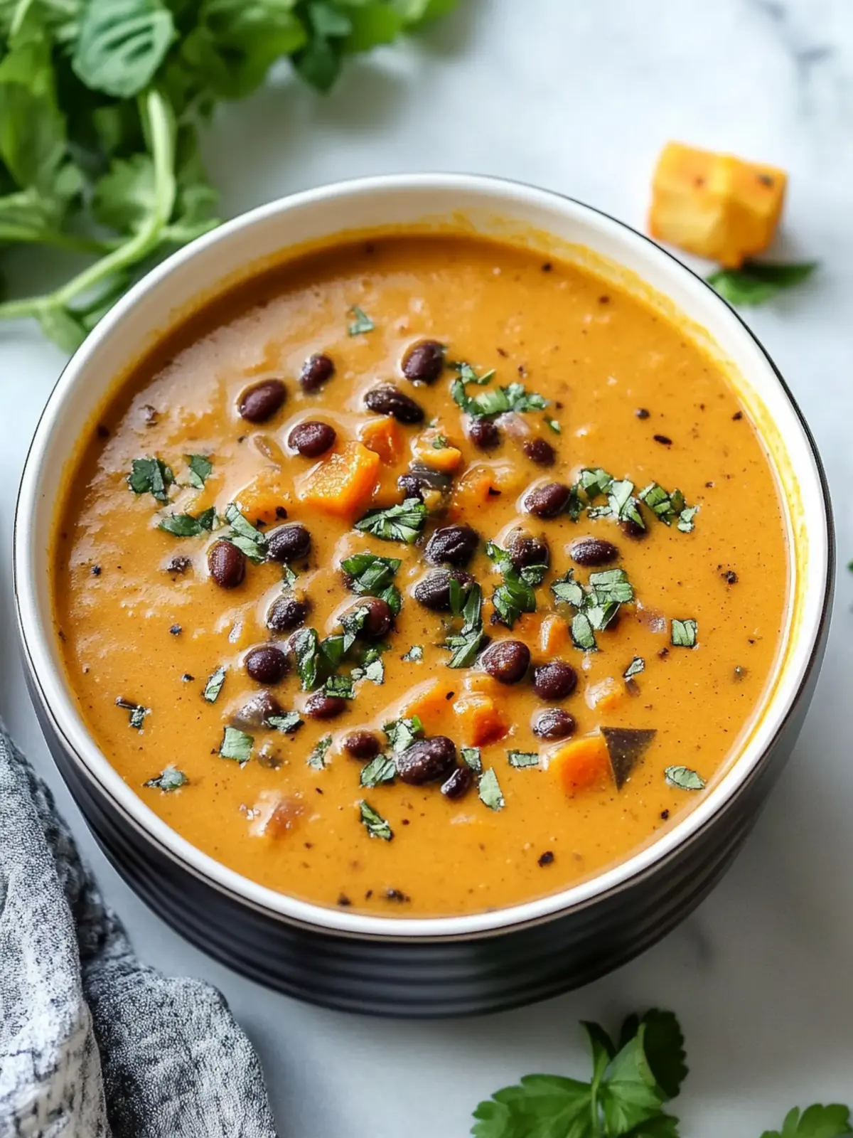 Cozy Up with Pumpkin Black Bean Soup for Ultimate Comfort 2 Pumpkin Black Bean Soup