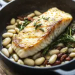 Pan Seared Halibut with White Beans: A Flavorful Dinner Delight 6 Pan Seared Halibut with White Beans