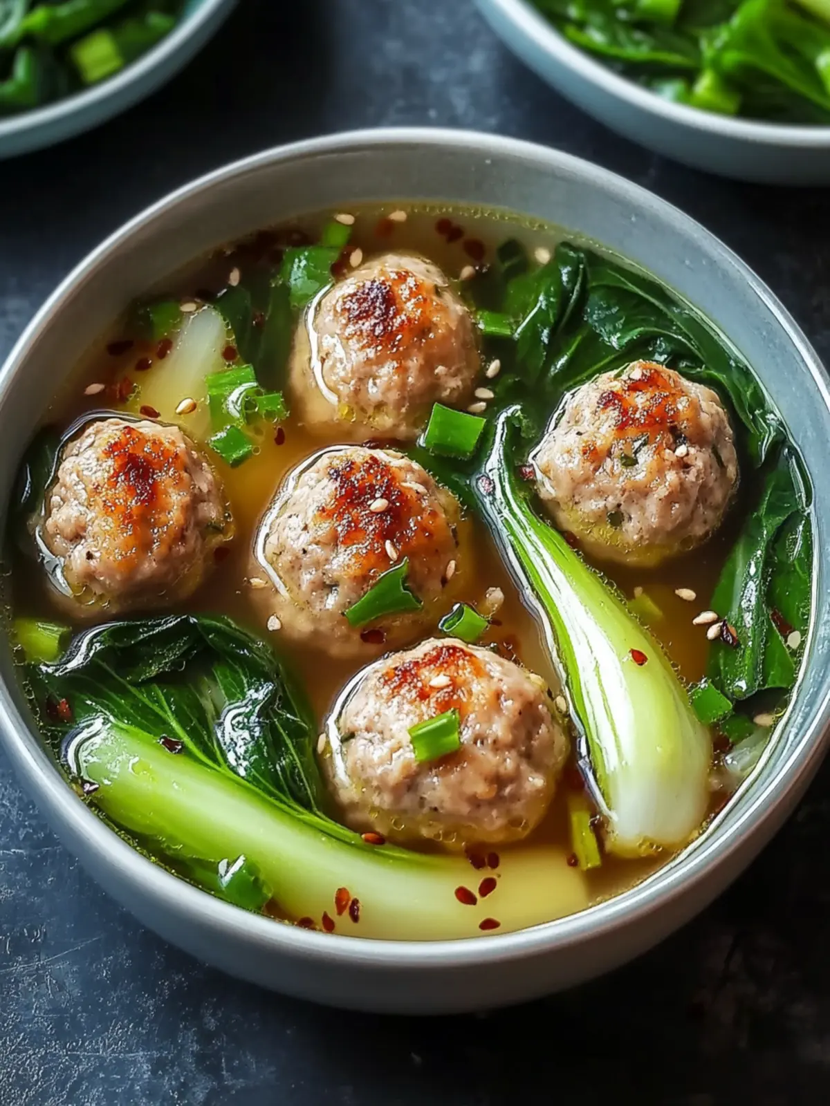 Ginger Chicken Meatball Soup with Bok Choy for Cozy Nights 4 Ginger Chicken Meatball Soup with Bok Choy for Cozy Nights
