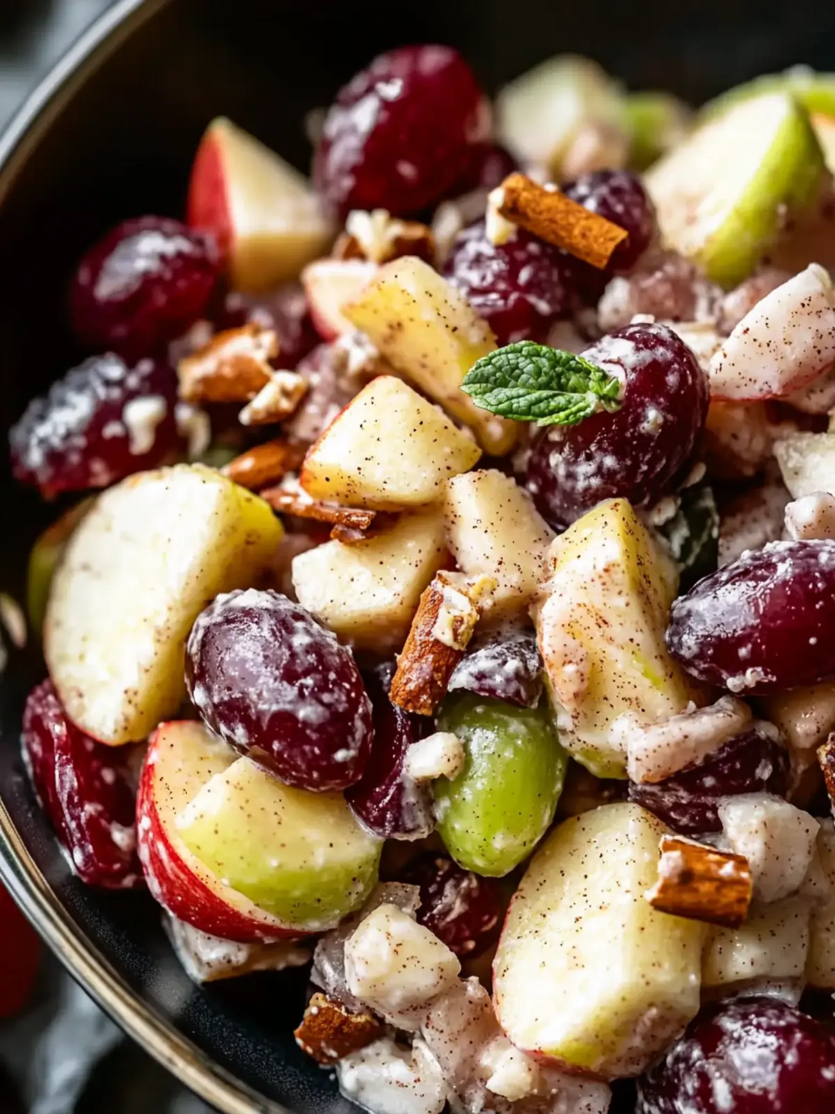 Cinnamon Apple Grape Salad That Will Brighten Your Day 4 Cinnamon Apple Grape Salad