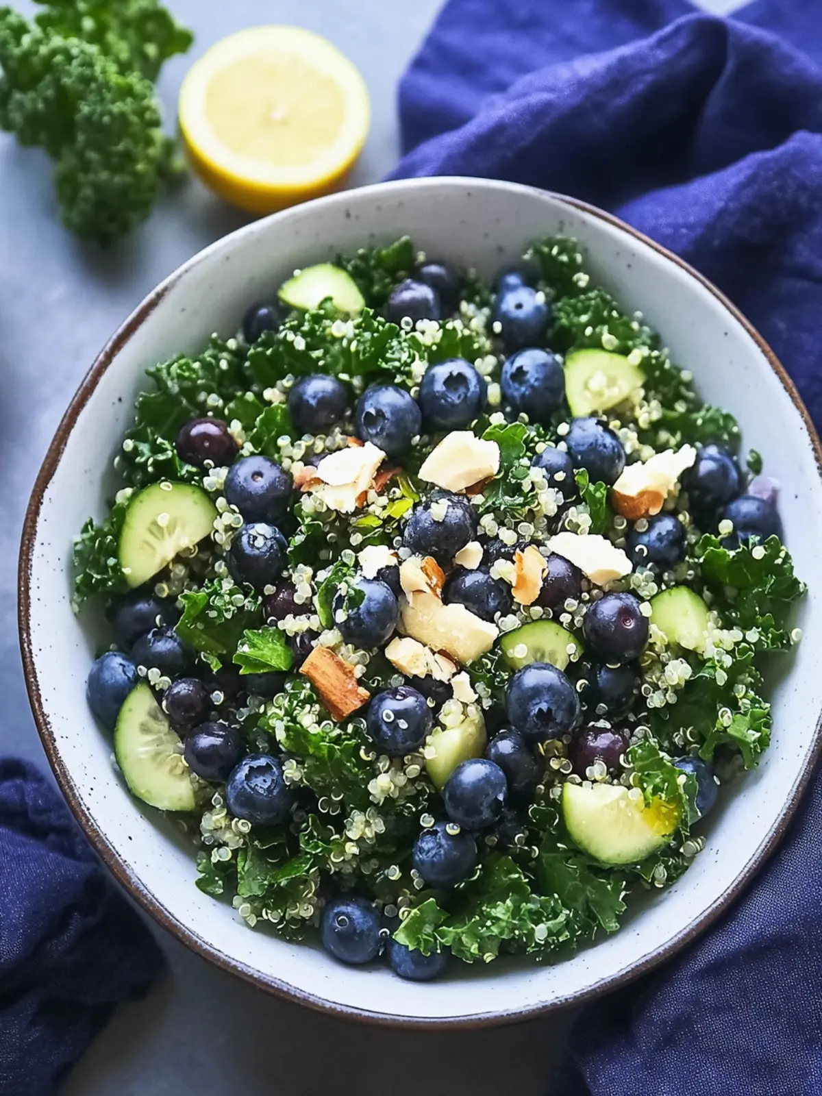 Vibrant Kale Quinoa Salad with Blueberries for a Fresh Boost 5 Kale Quinoa Salad with Blueberries