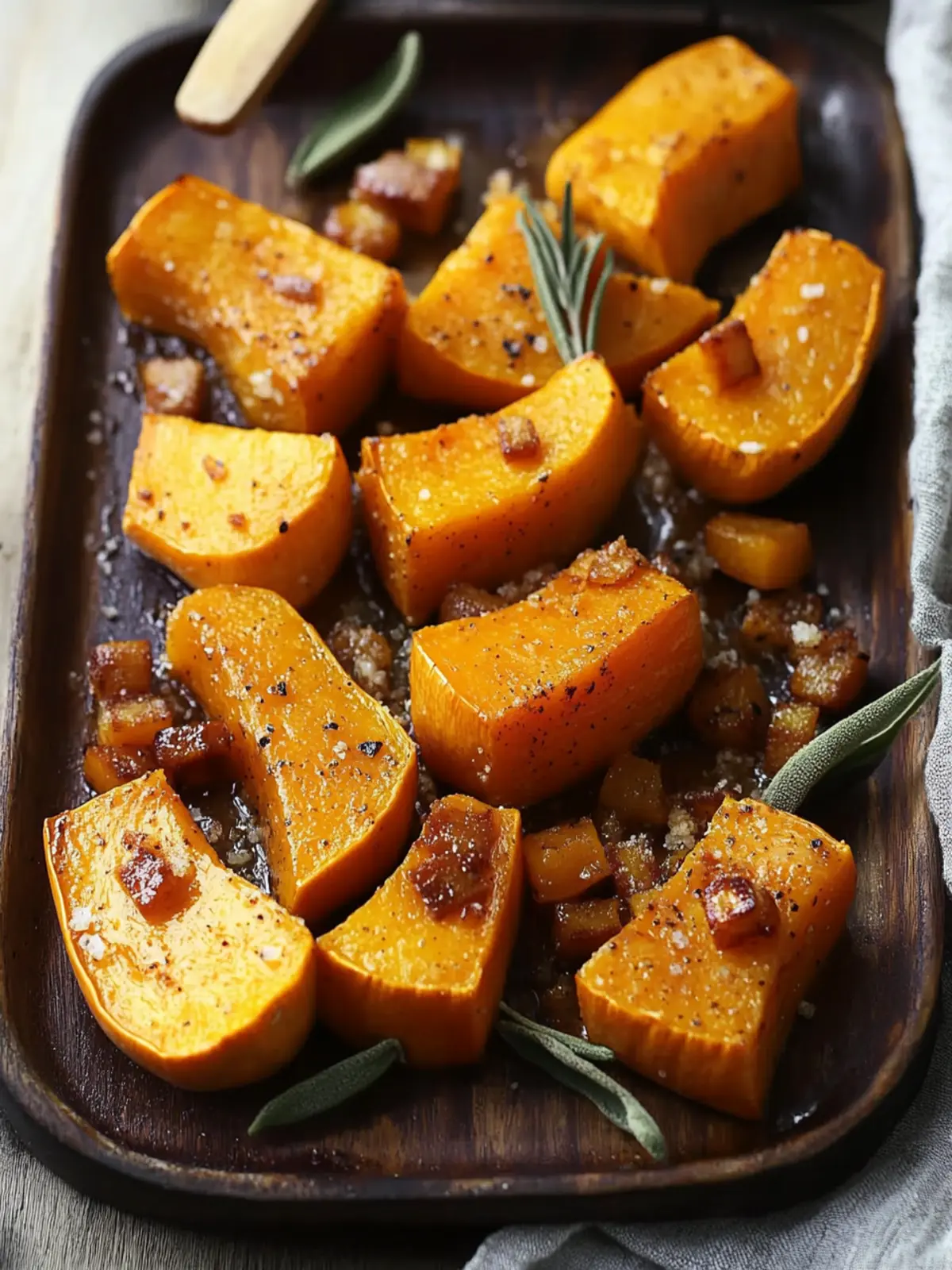 Roasted Butternut Squash with Brown Sugar for Cozy Nights 2 Roasted Butternut Squash with Brown Sugar
