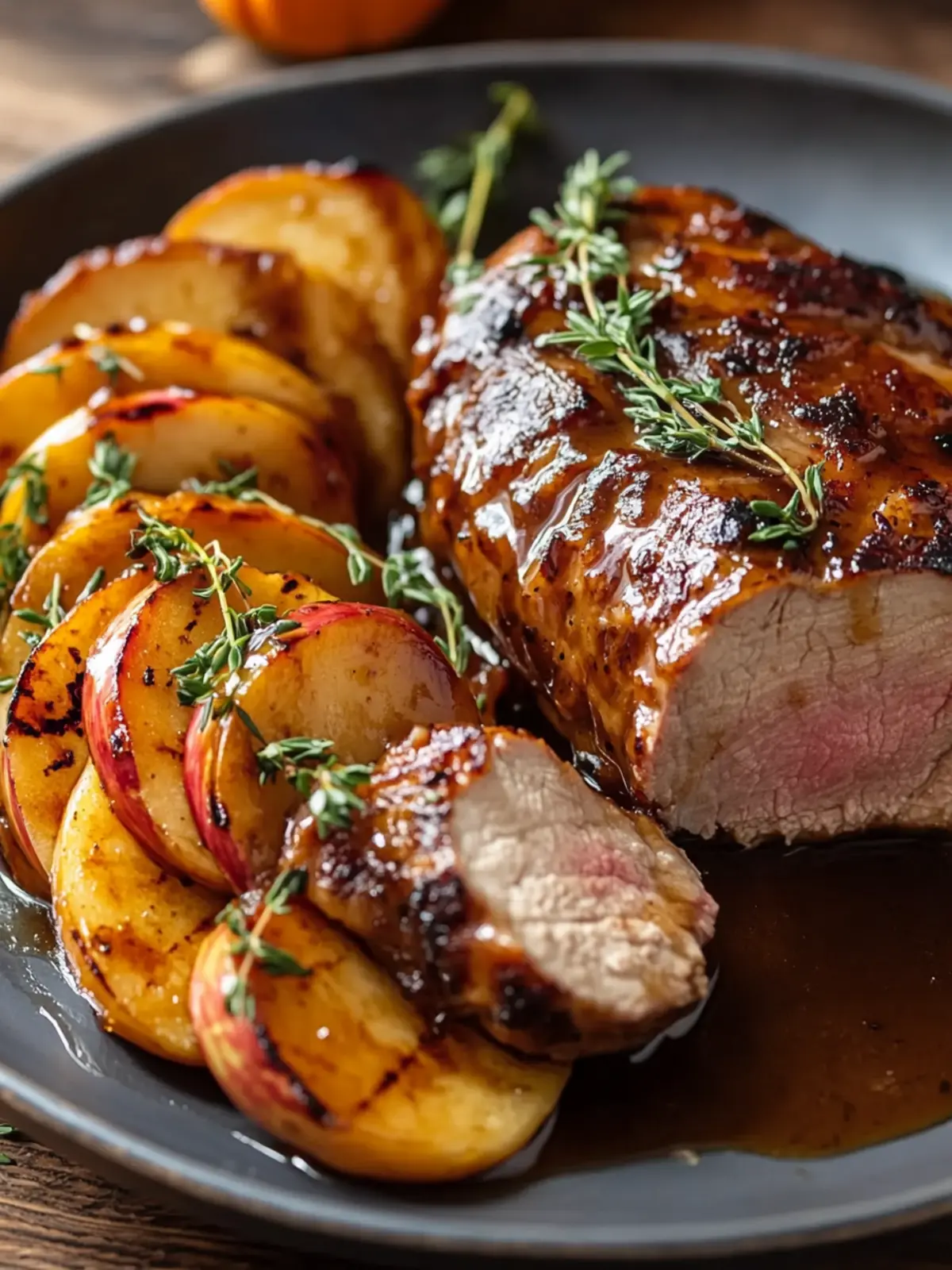 Savory Pork Tenderloin with Apple Cider Glaze for Fall Bliss 2 Pork Tenderloin with Apple Cider Glaze for Fall Bliss
