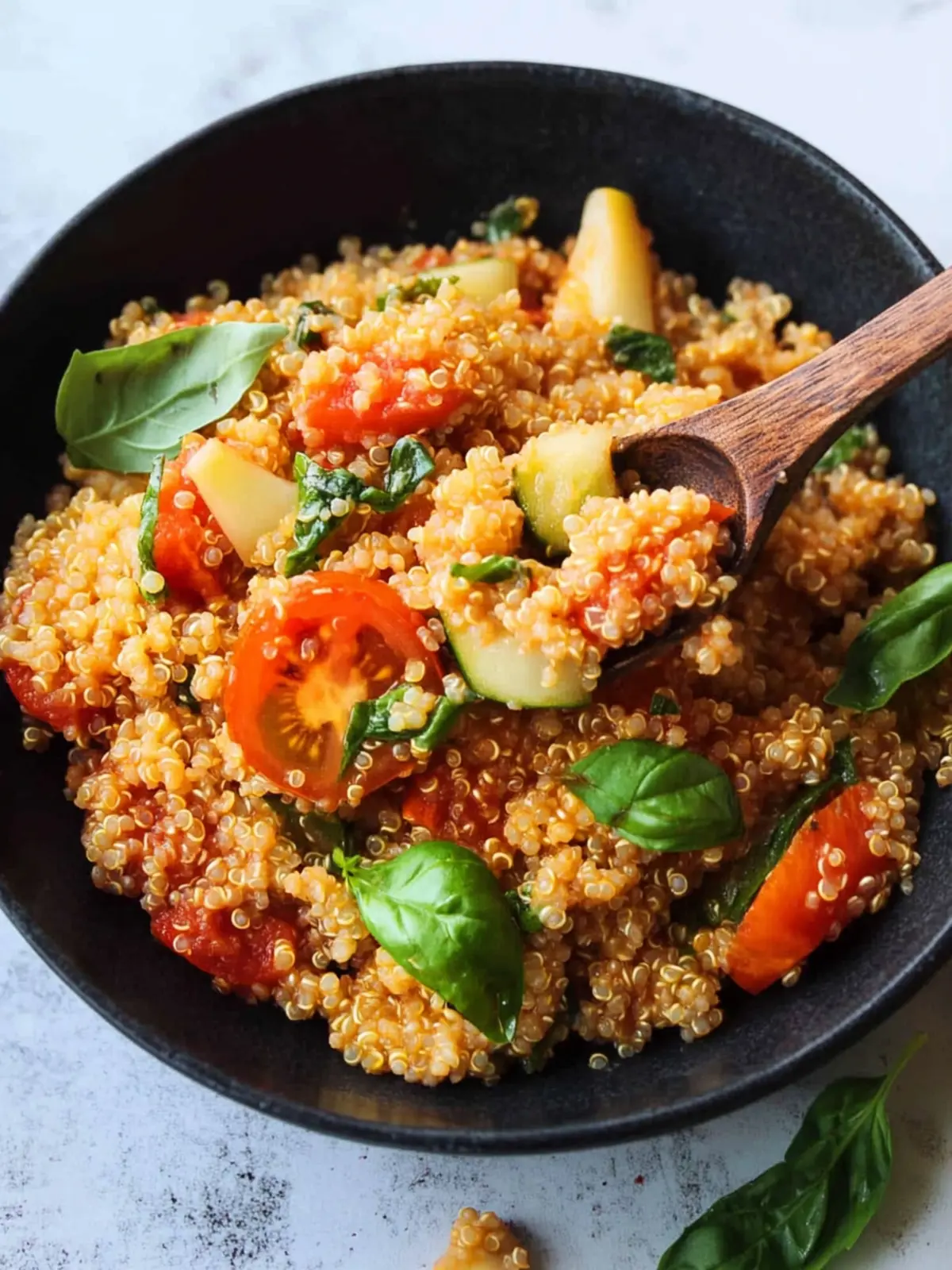 Easy Tomato & Basil Quinoa Risotto You’ll Love in 10 Minutes 3 Easy Tomato & Basil Quinoa Risotto