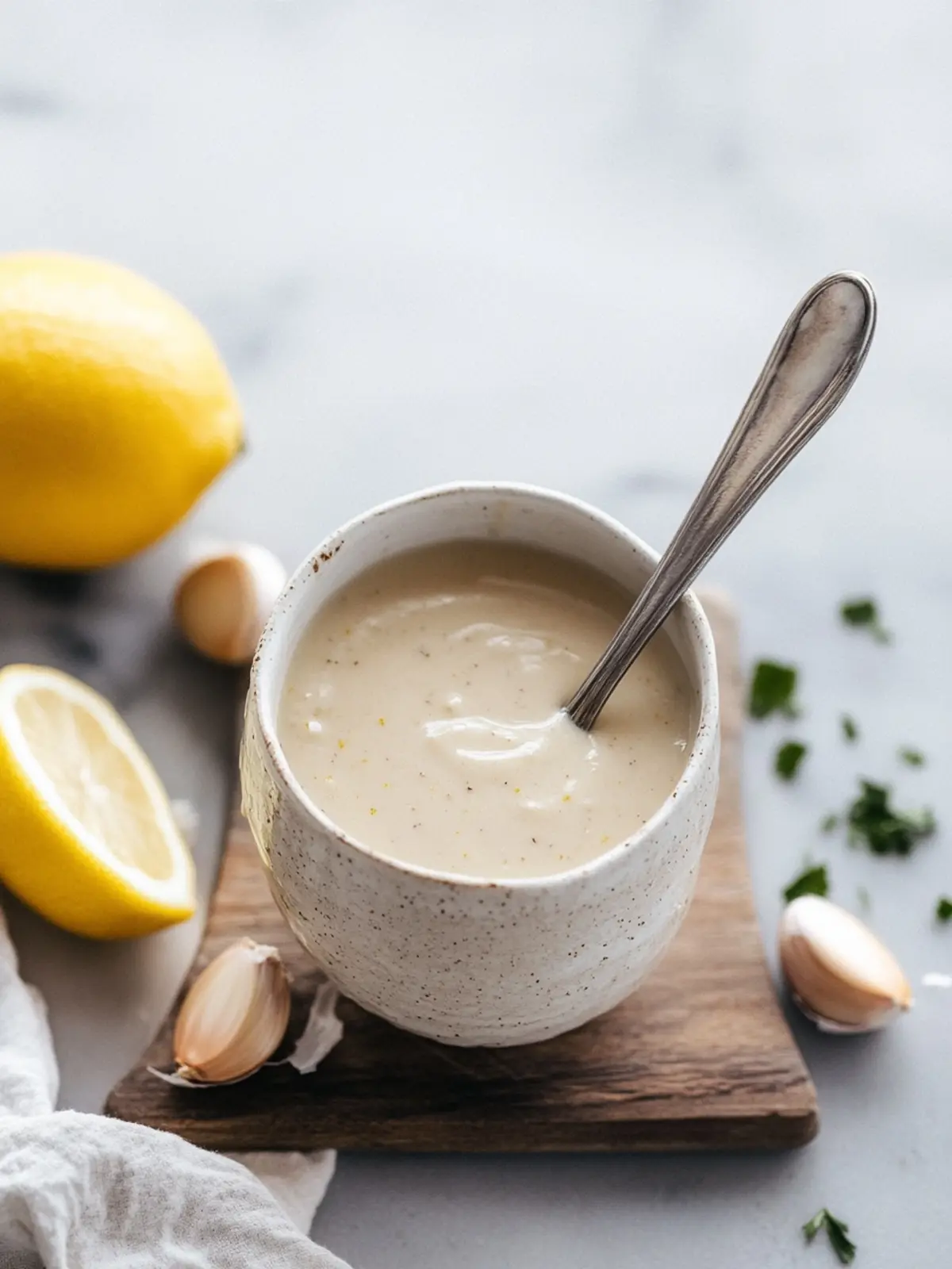 Lemon Garlic Tahini Dressing for Flavor-Packed Dishes 2 Lemon Garlic Tahini Dressing