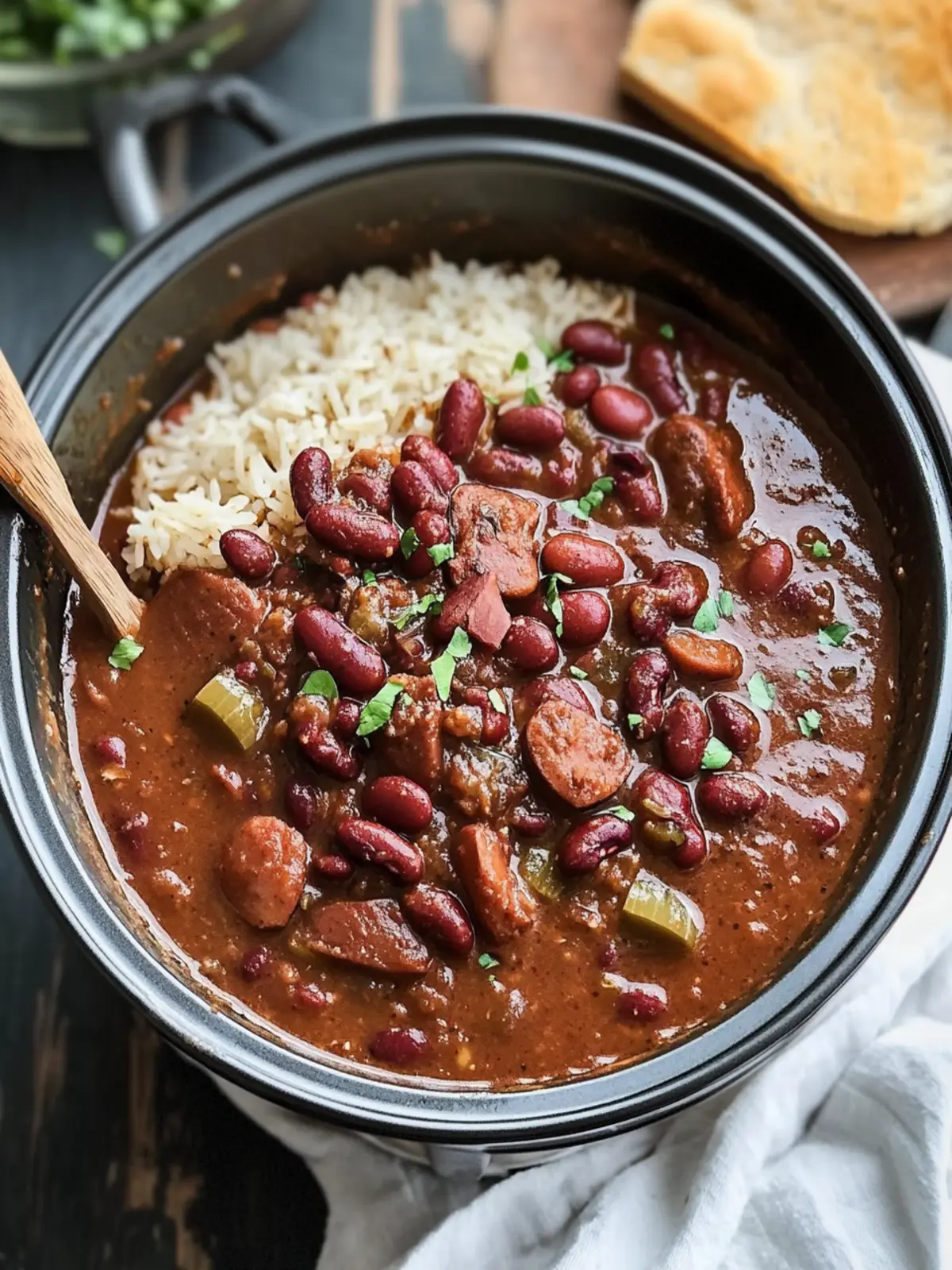 Savory Slow Cooker Cajun Red Beans and Rice You’ll Crave 2 Slow Cooker Cajun Red Beans and Rice