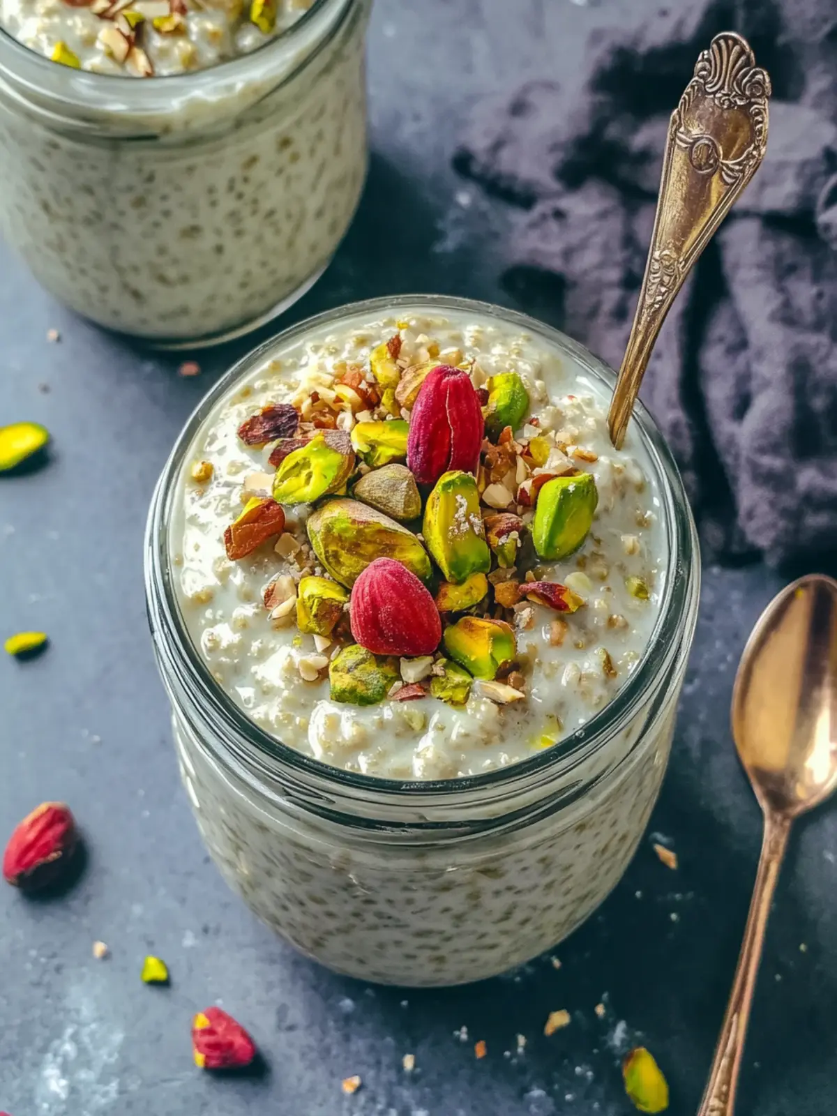 Creamy Pistachio Pudding Overnight Oats for Joyful Mornings 2 Creamy Pistachio Pudding Overnight Oats