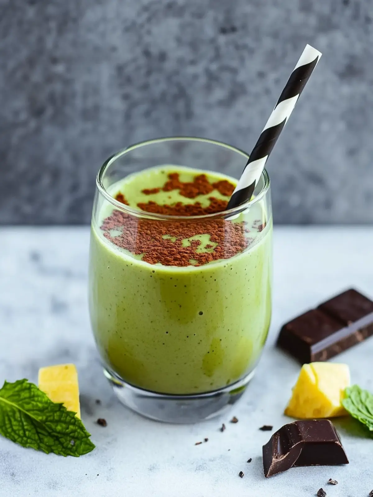 Mint Chocolate Green Protein Smoothie That’s Pure Bliss 2 Mint Chocolate Green Protein Smoothie