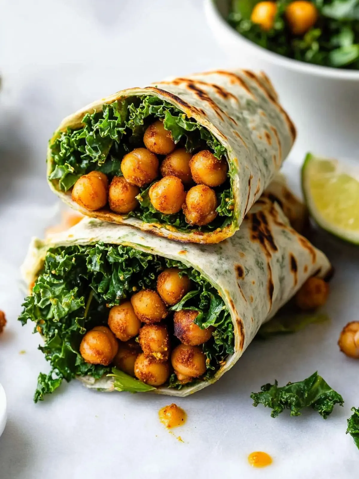 Spicy Chickpea Kale Wraps That Will Wow Your Taste Buds 5 Kale Wraps (With Spicy Chickpeas)