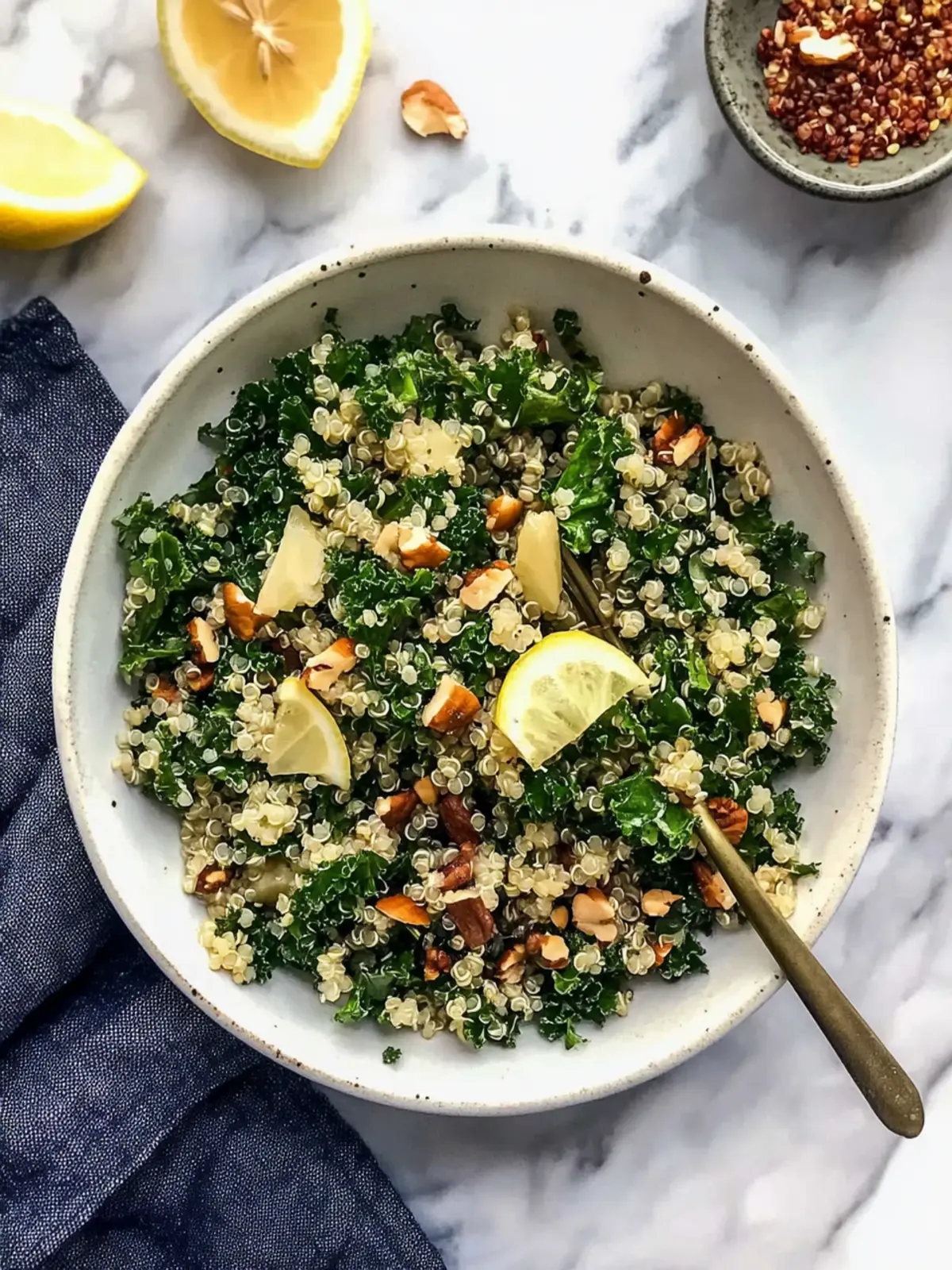 Kale Quinoa Salad & Lemon Dijon Dressing: A Flavor Boost! 5 Kale Quinoa Salad & Lemon Dijon Dressing