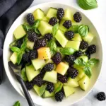 Refreshing Blackberry Honeydew Salad with Basil Bliss 4 Blackberry Honeydew Salad with Basil