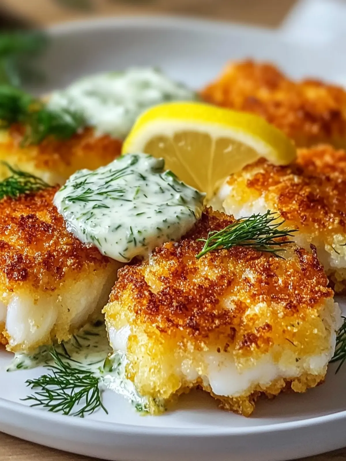 Crispy Cod with Lemon Dill Tartar Sauce for Ultimate Flavor 3 Crispy Cod with Lemon Dill Tartar Sauce