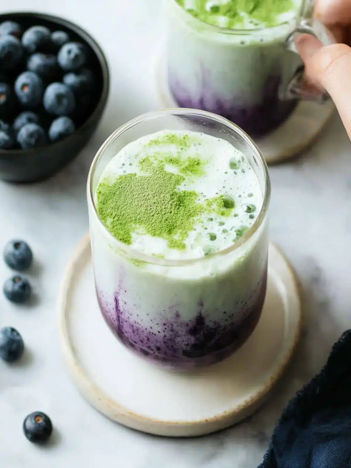 Delicious Blueberry Matcha Latte for a Refreshing Twist 2 Blueberry Matcha Latte