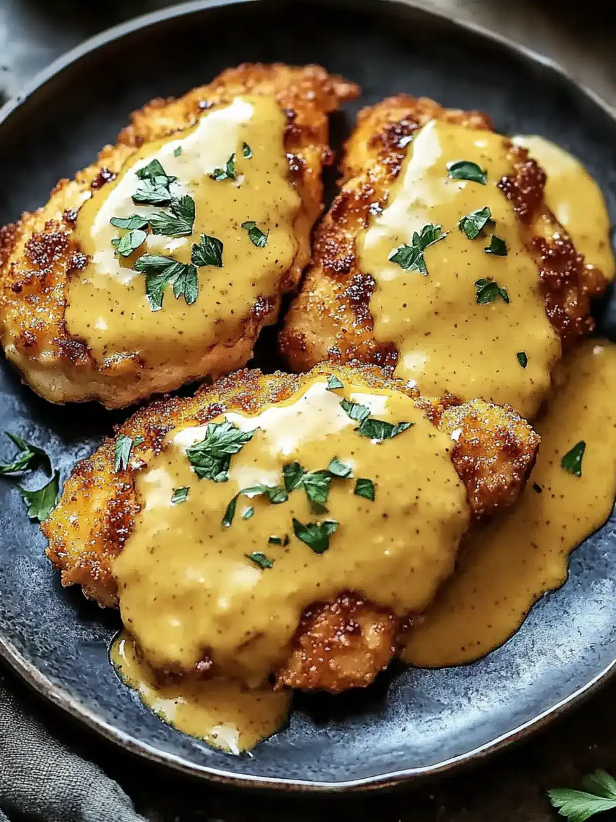 Delicious Pretzel Chicken with Mustard-Cheddar Sauce Bliss 2 Delicious Pretzel Chicken with Mustard-Cheddar Sauce Recipe