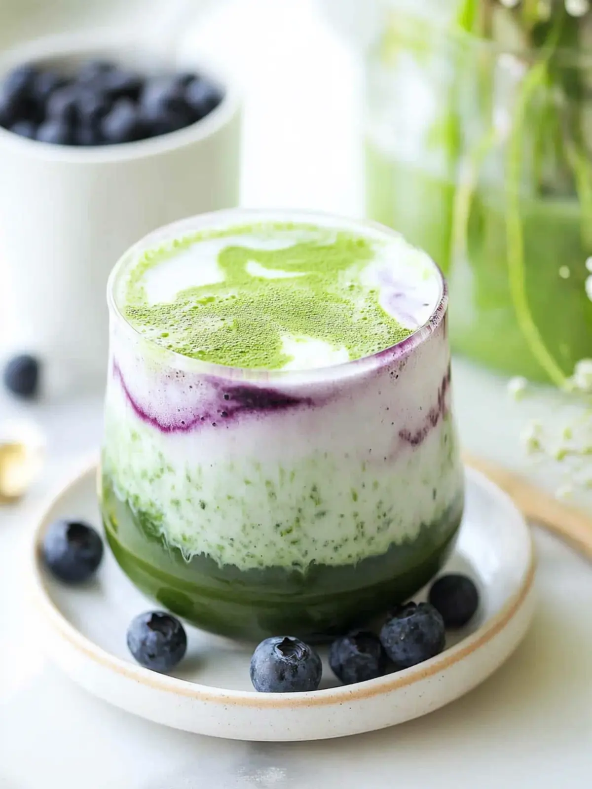 Delicious Blueberry Matcha Latte for a Refreshing Twist 3 Blueberry Matcha Latte