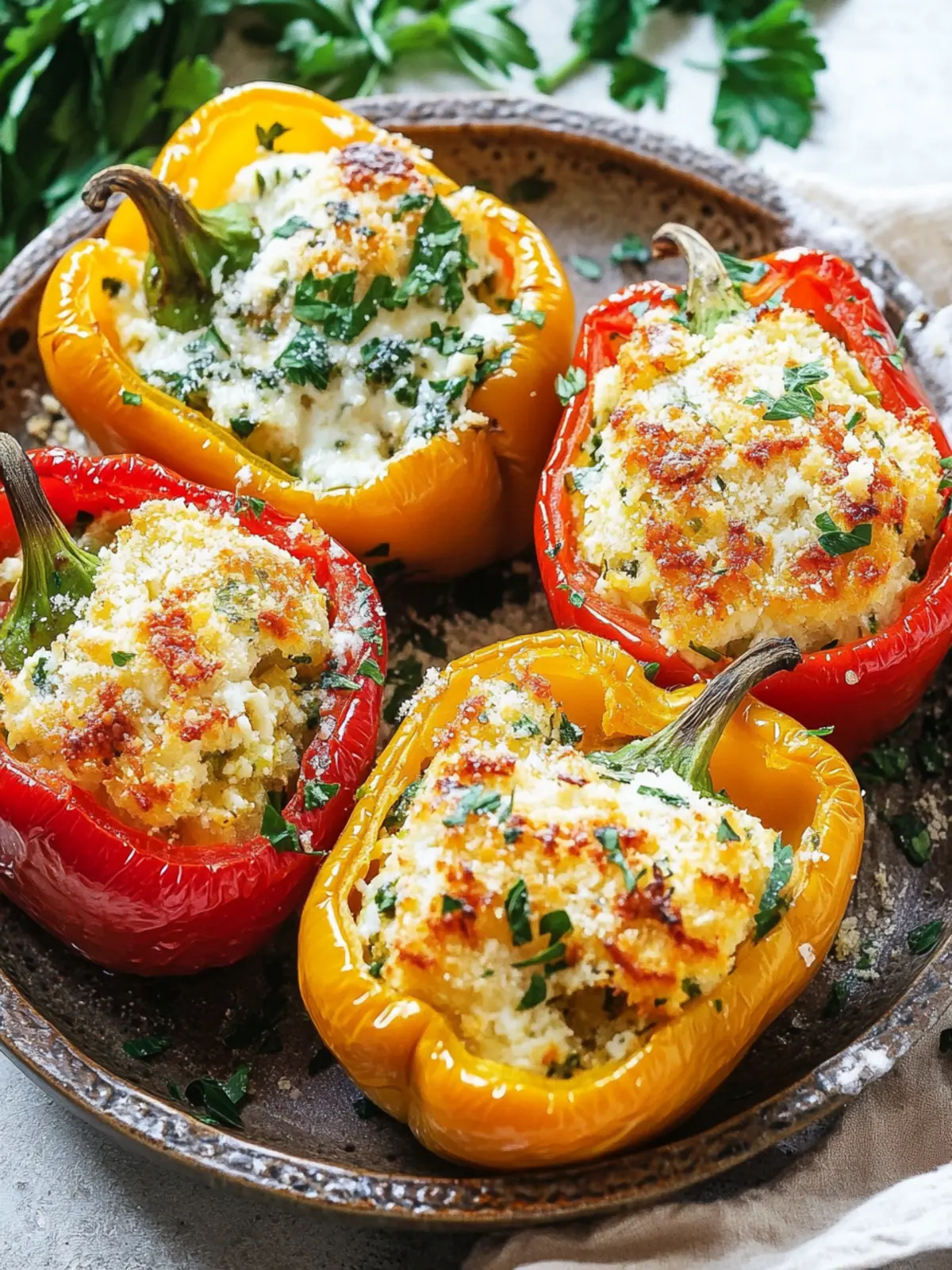 Delicious Tuscan Ricotta Stuffed Peppers for Cozy Nights 5 Tuscan Ricotta Stuffed Peppers