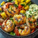 Delicious Grilled Shrimp Bowl Creamy Easy and Quick Recipe 4 Grilled Shrimp Bowl creamy Easy and Quick Recipe