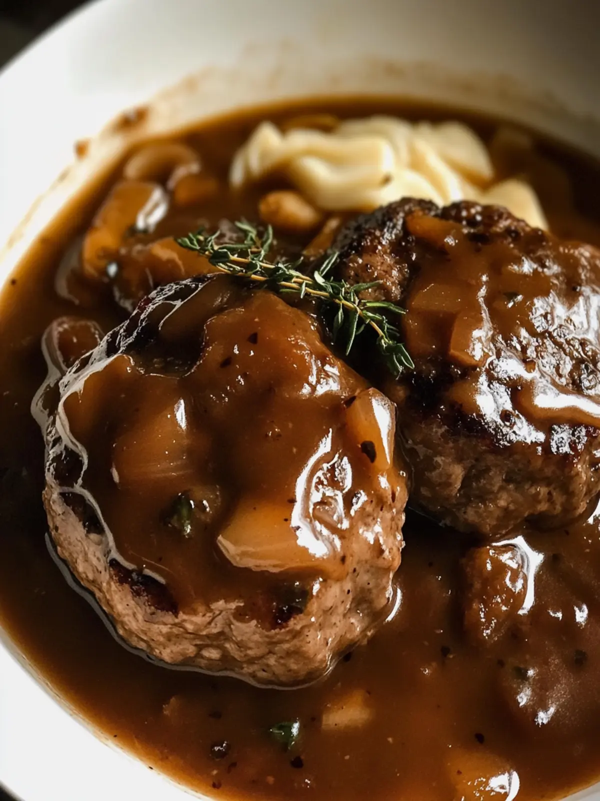 Savor Homemade Hamburger Steak and Gravy Gluten Free Magic 2 Hamburger Steak and Gravy {gluten free}