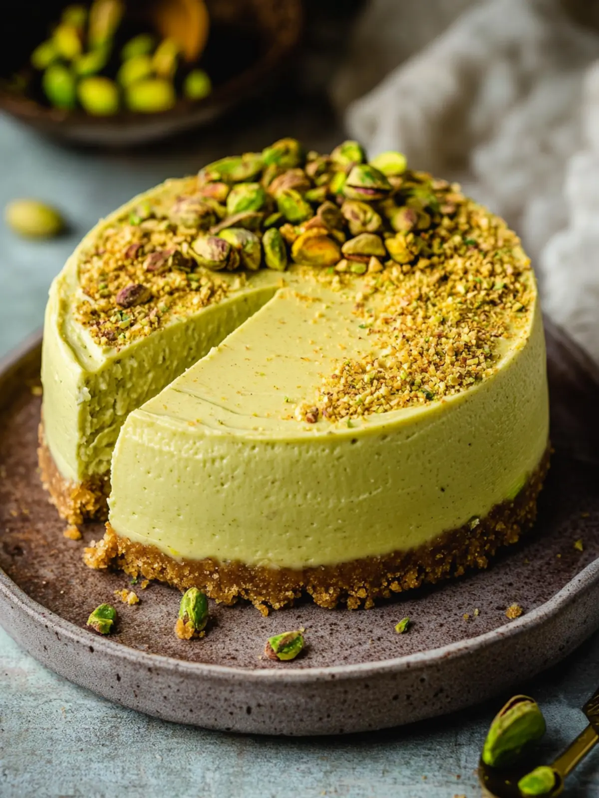 Irresistible Pistachio Cheesecake You'll Want to Devour 3 Pistachio Cheesecake