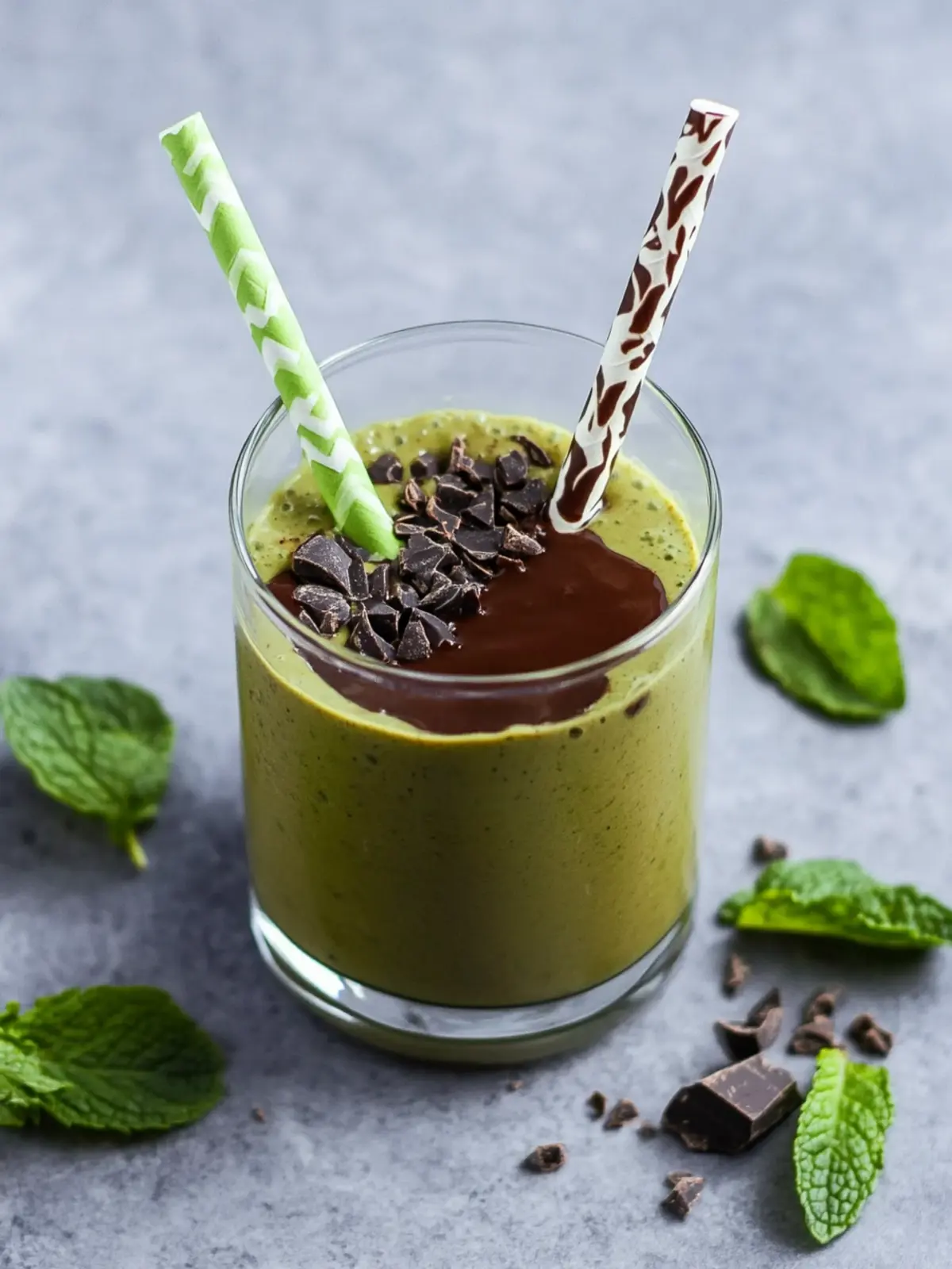 Mint Chocolate Green Protein Smoothie That’s Pure Bliss 5 Mint Chocolate Green Protein Smoothie