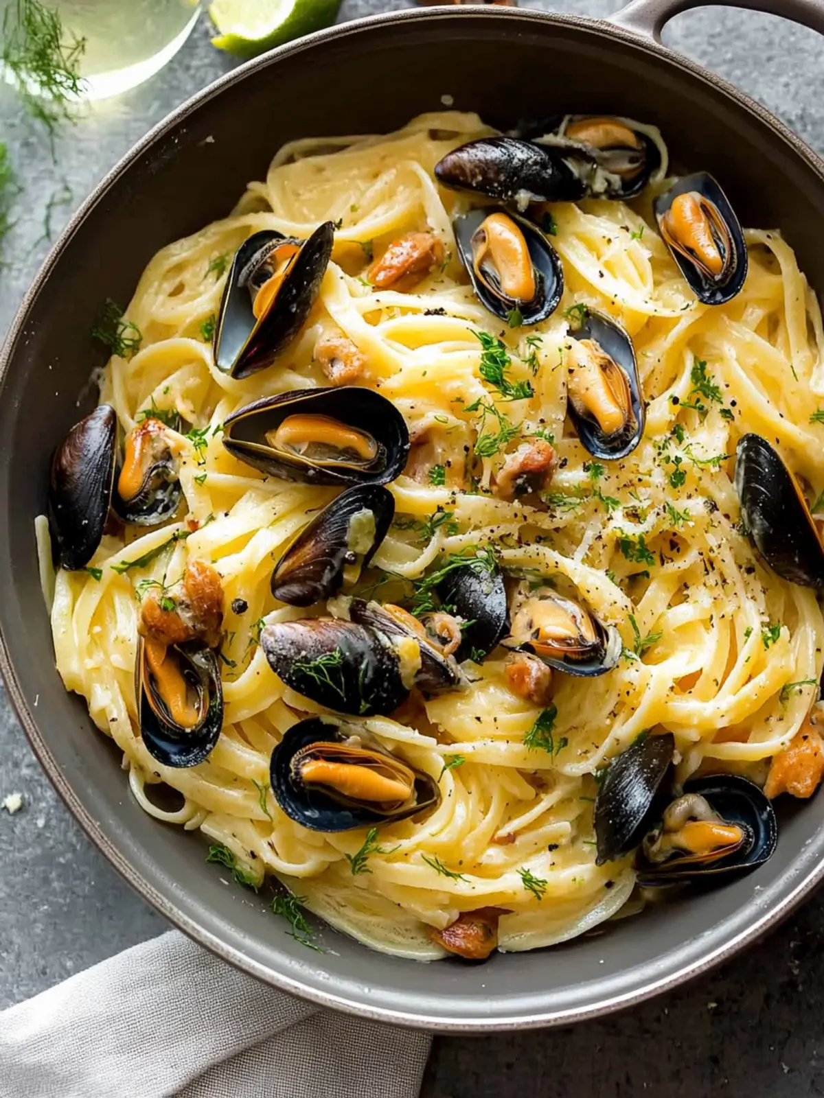 Creamy Mussels Pasta With Garlic And Fennel Delight 3 Mussels Pasta With Garlic And Fennel