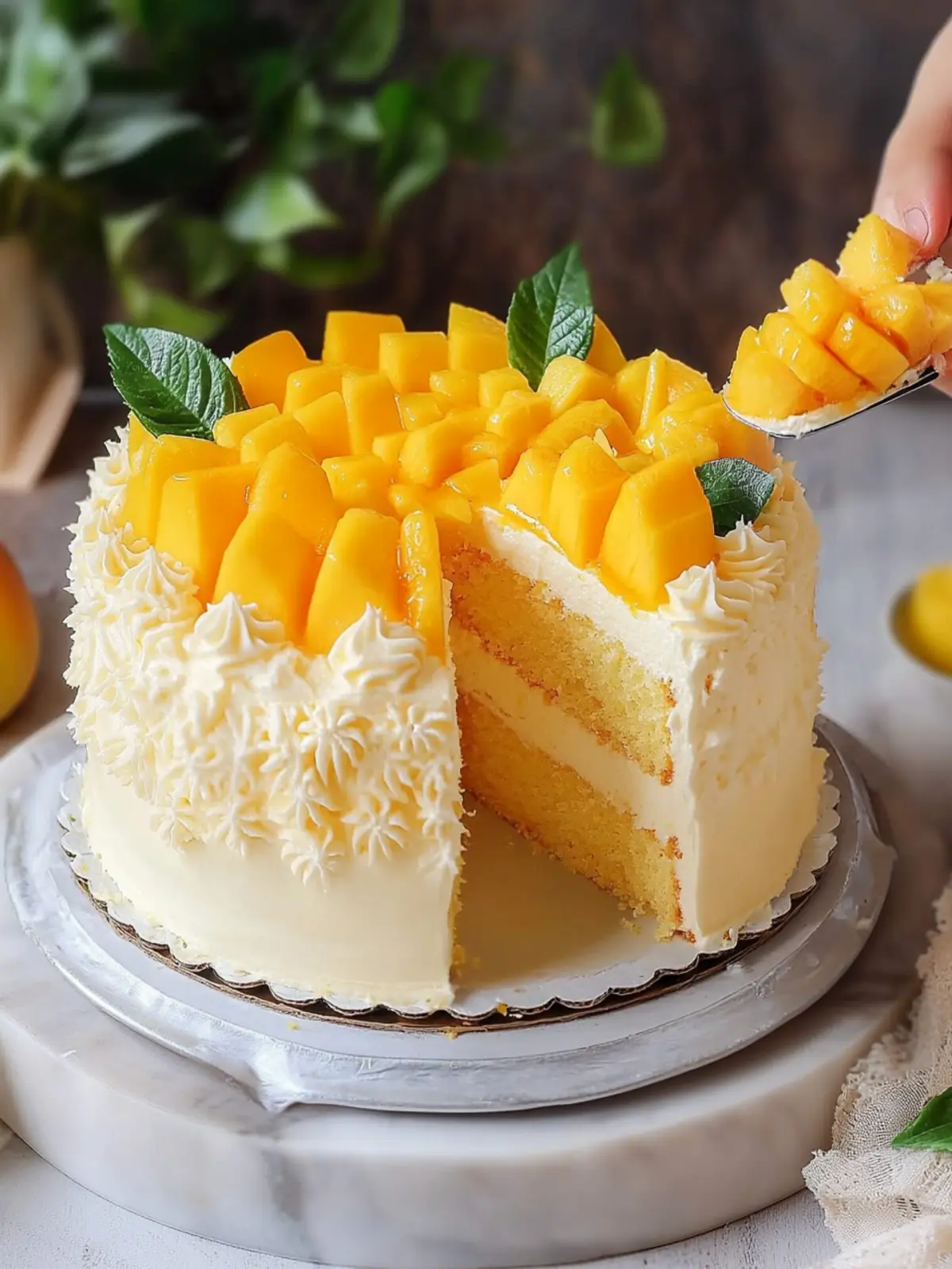 Heavenly Mango Cake: Light, Fruity Bliss from Scratch 4 Mango Cake