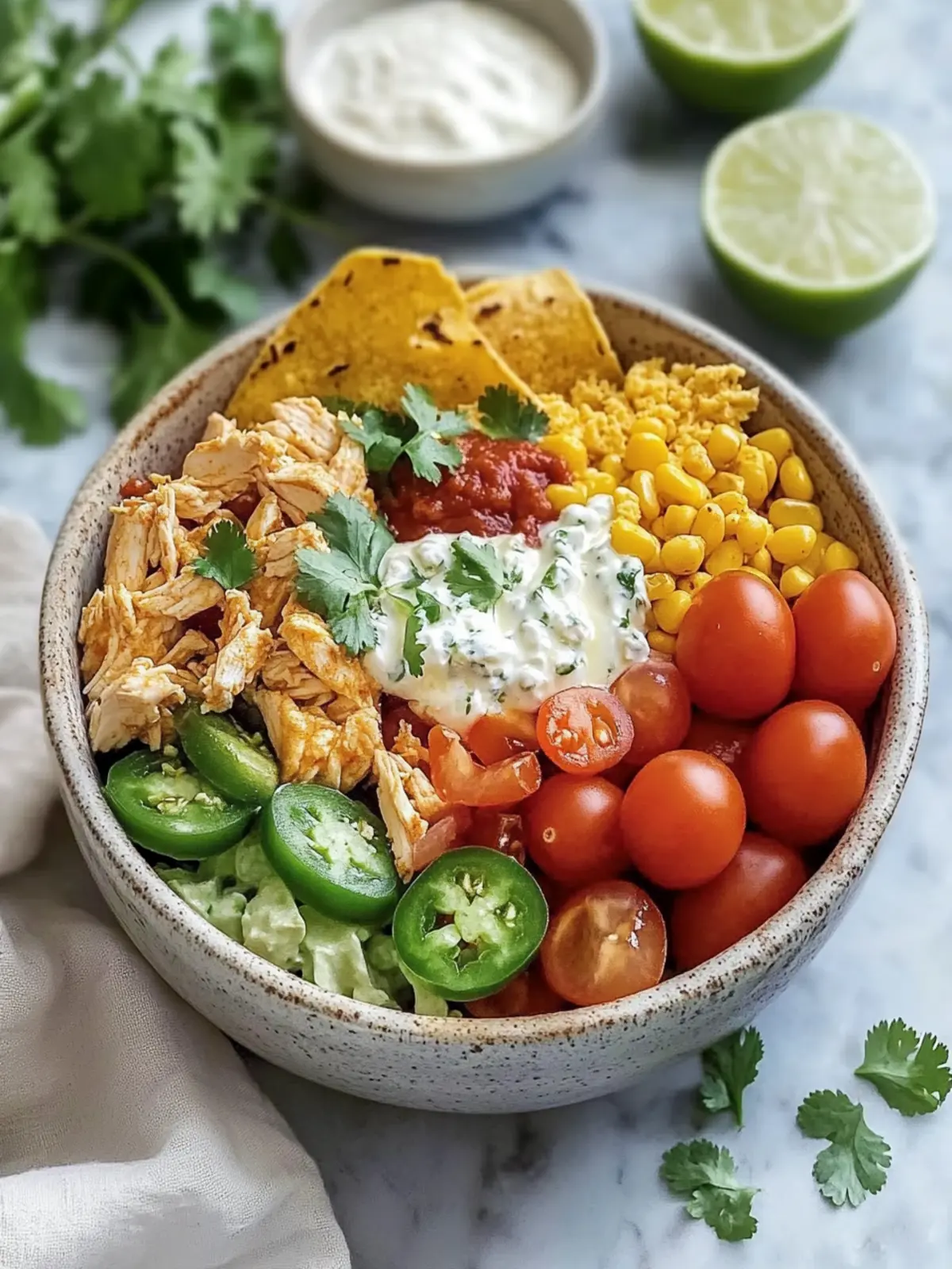 Protein Cottage Cheese Chicken Taco Bowl That's Pure Joy 3 Protein Cottage Cheese Chicken Taco Bowl