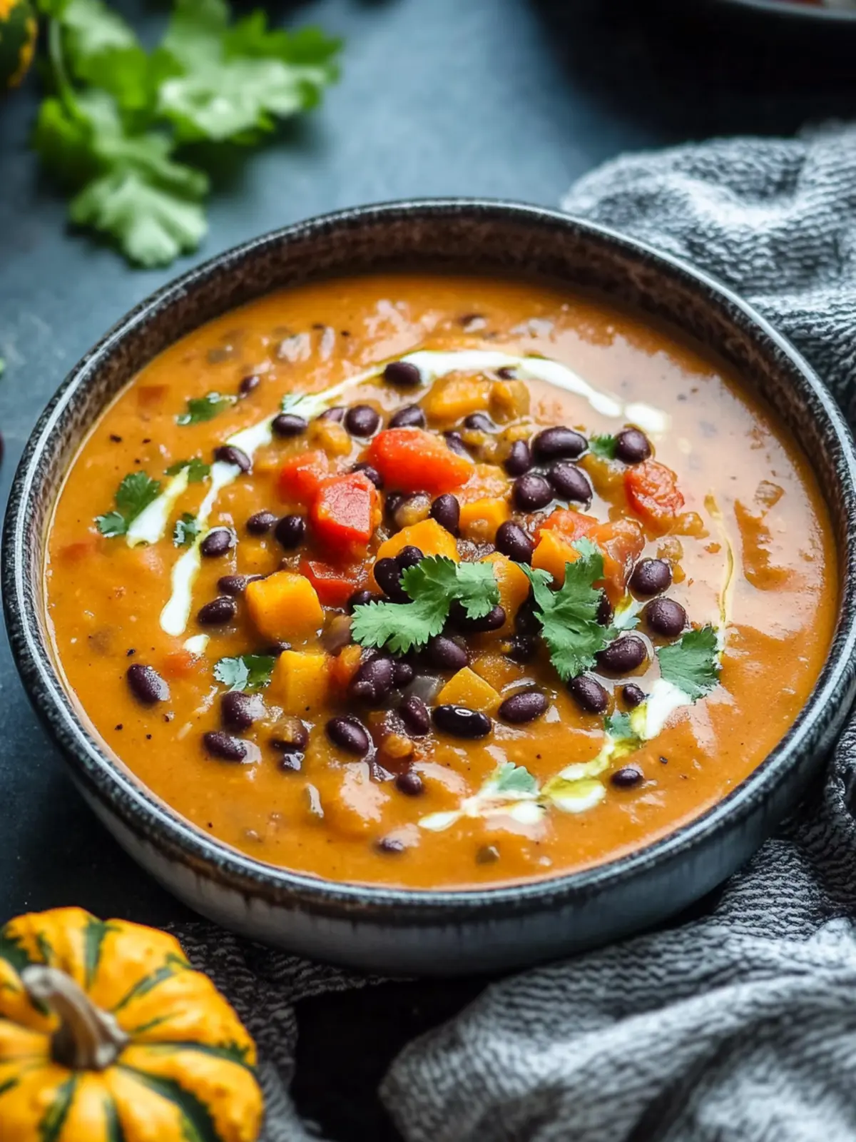 Cozy Up with Pumpkin Black Bean Soup for Ultimate Comfort 4 Pumpkin Black Bean Soup