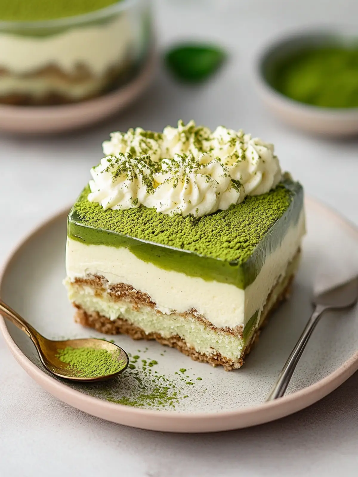 Delicious Vegan Matcha Tiramisu You’ll Crave Again and Again 4 Vegan Matcha Tiramisu