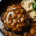 Savor Homemade Hamburger Steak and Gravy Gluten Free Magic 9 Hamburger Steak and Gravy {gluten free}