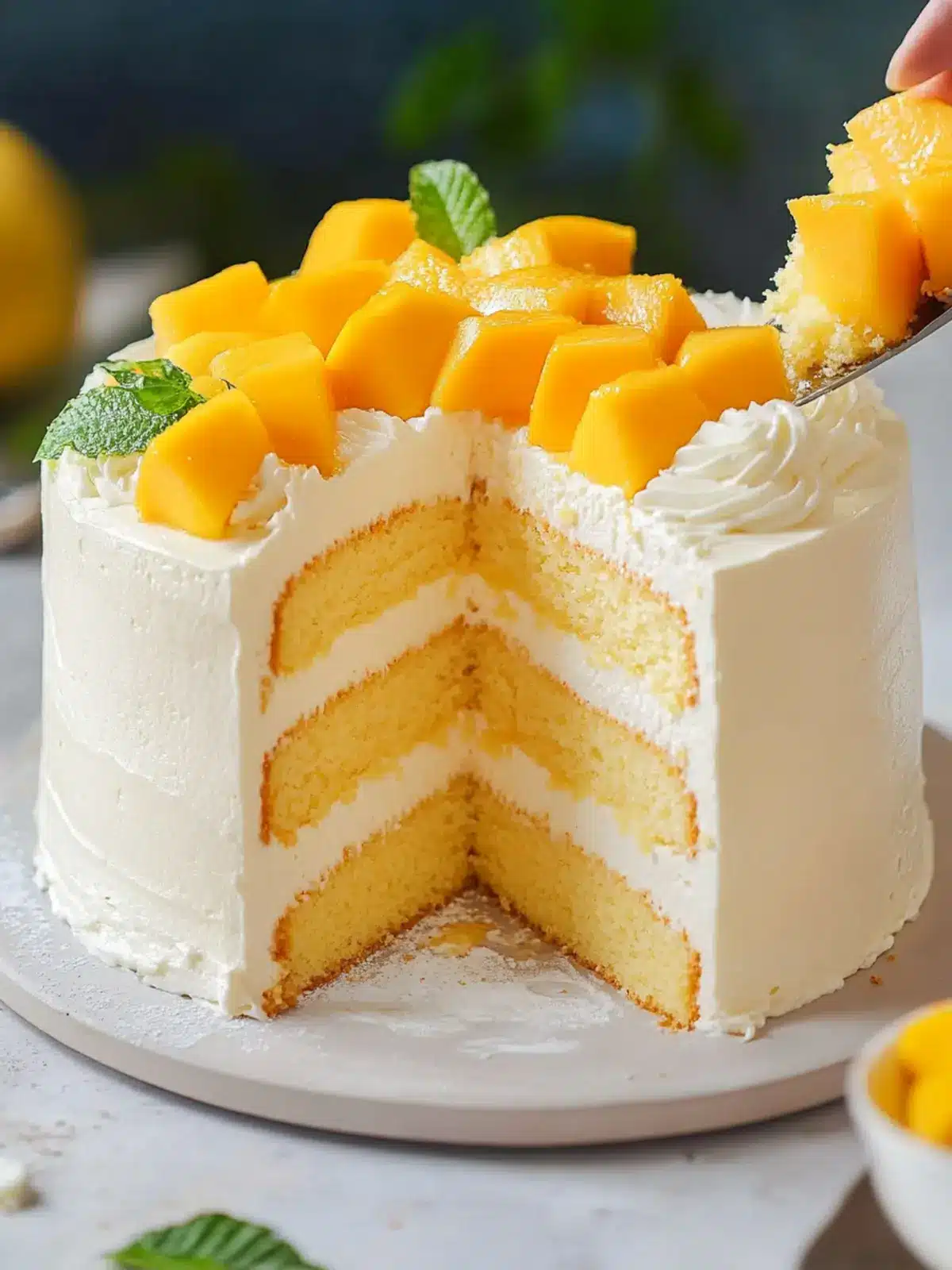 Heavenly Mango Cake: Light, Fruity Bliss from Scratch 3 Mango Cake