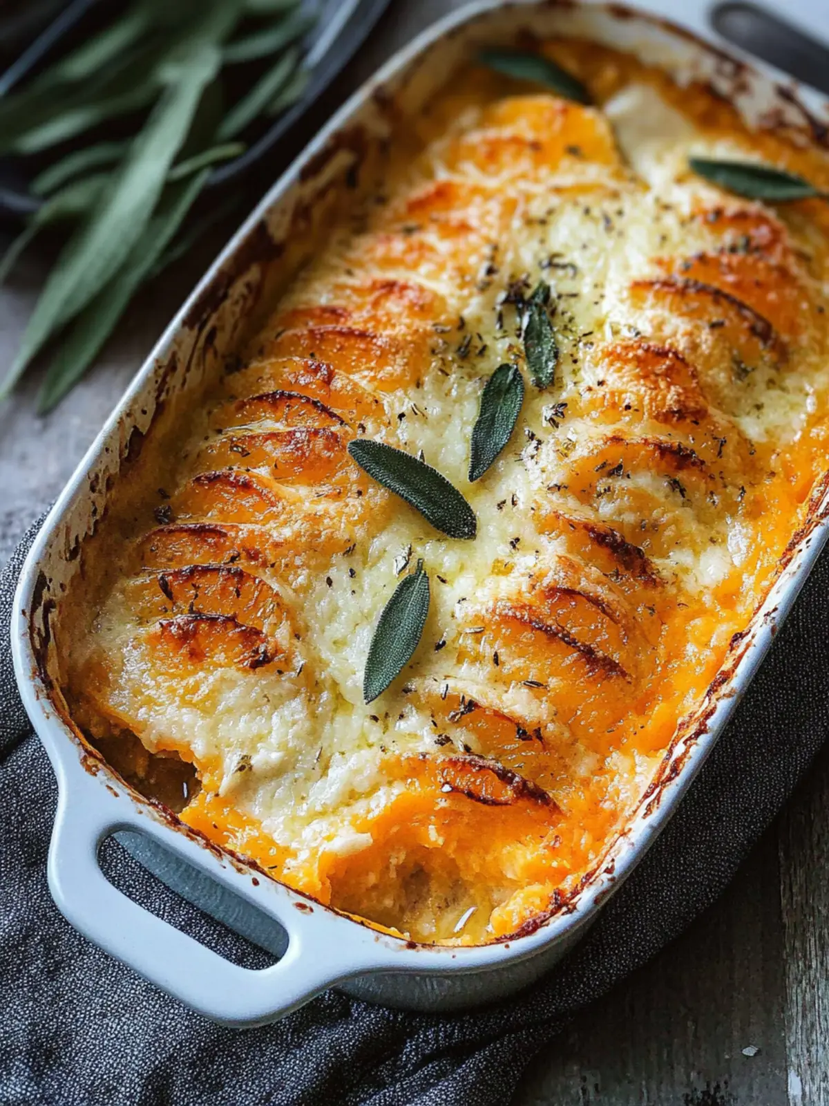 Savory Sage Butternut Squash Gratin for Cozy Nights 3 Sage Butternut Squash Gratin
