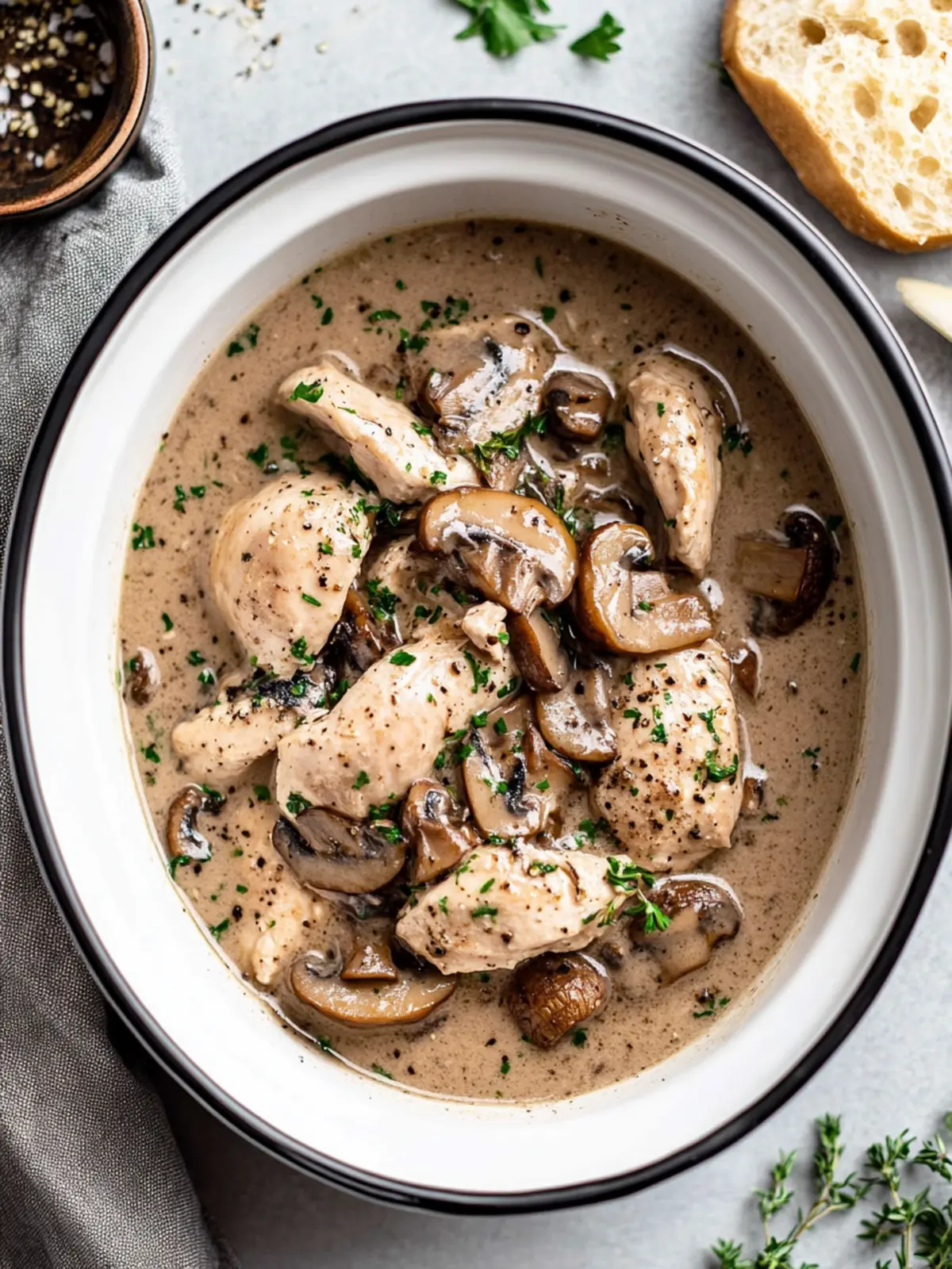 Savory Slow Cooker Mushroom Chicken for Effortless Comfort 3 Slow Cooker Mushroom Chicken