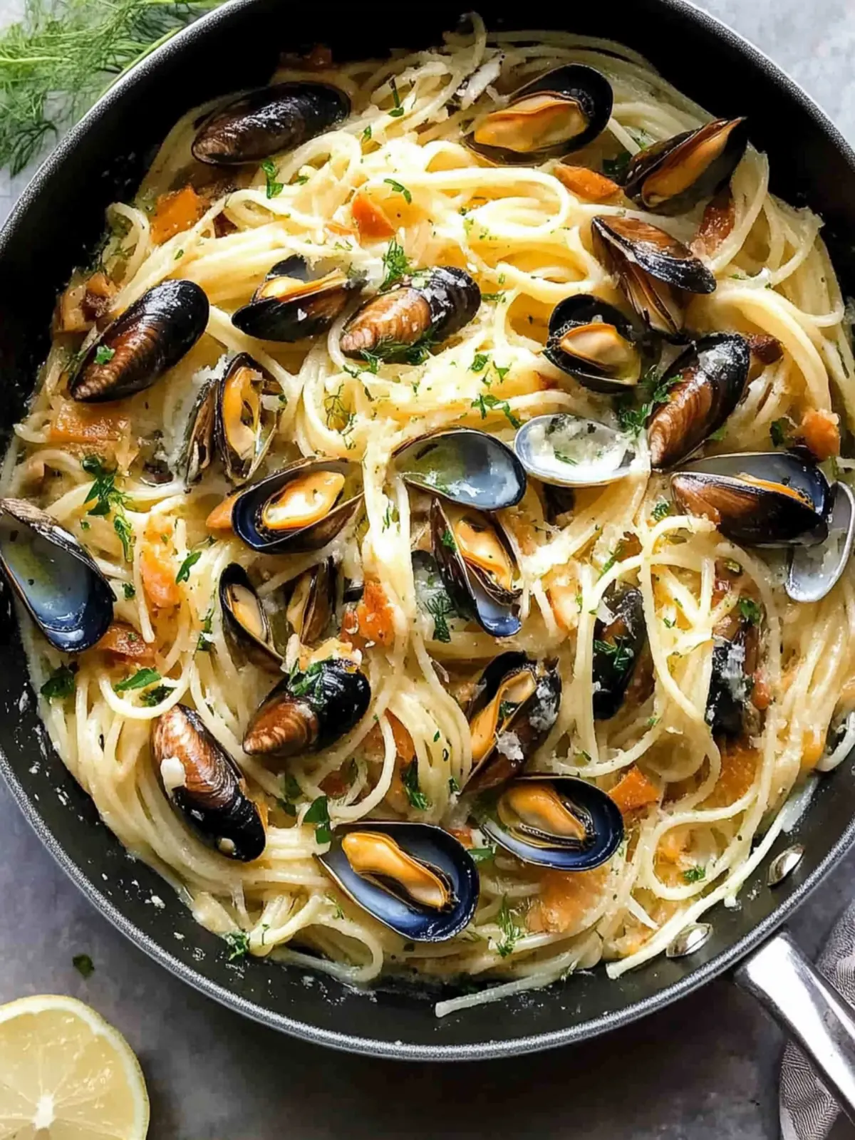 Creamy Mussels Pasta With Garlic And Fennel Delight 2 Mussels Pasta With Garlic And Fennel