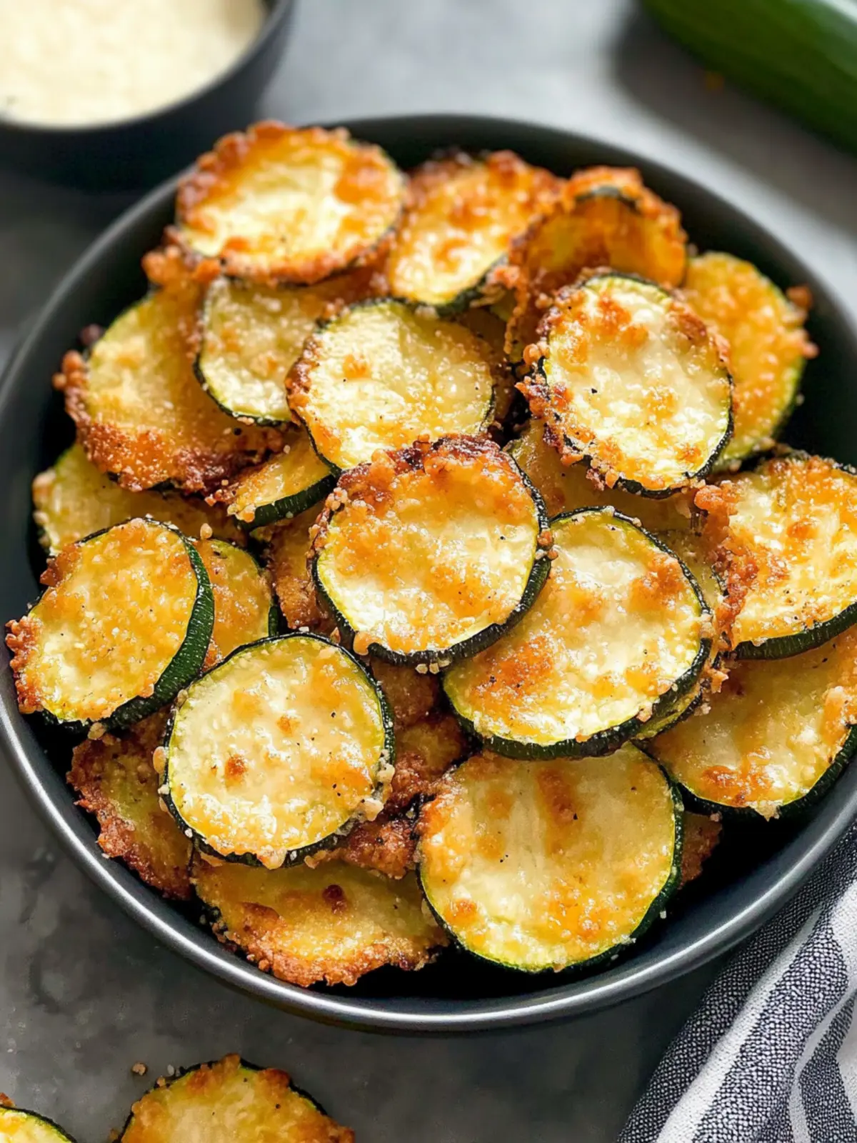 Air Fryer 2 Ingredient Parmesan Zucchini Crisps You’ll Love 2 Air Fryer 2 Ingredient Parmesan Zucchini Crisps