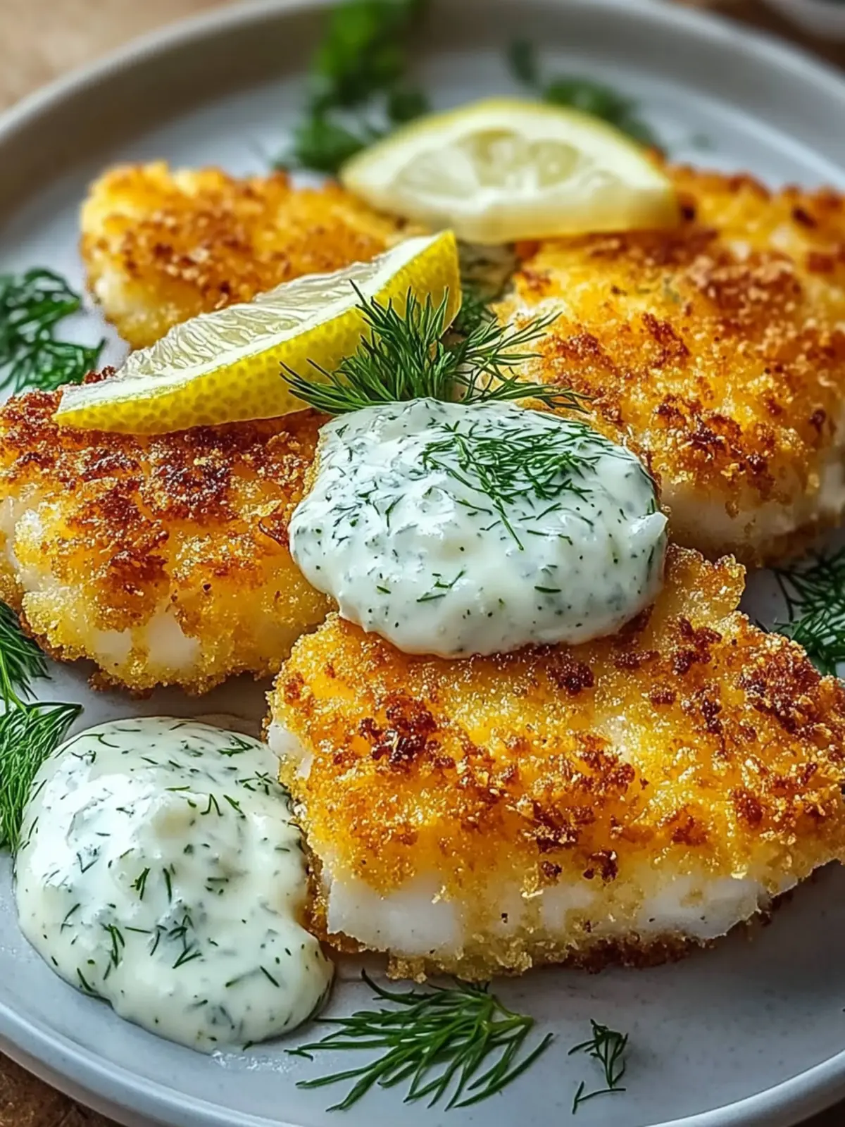 Crispy Cod with Lemon Dill Tartar Sauce for Ultimate Flavor 5 Crispy Cod with Lemon Dill Tartar Sauce